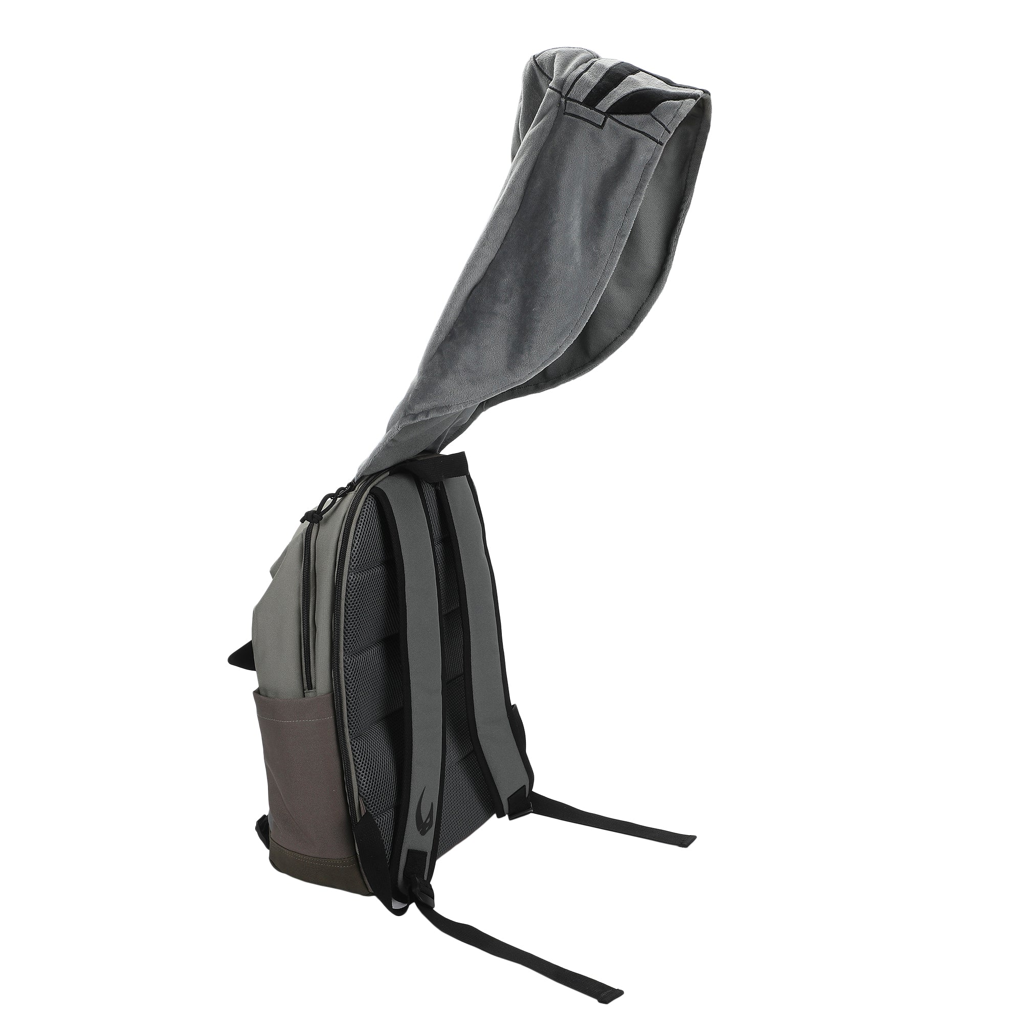 Star Wars The Mandalorian Grogu Pouch 17" Adult Hooded Backpack