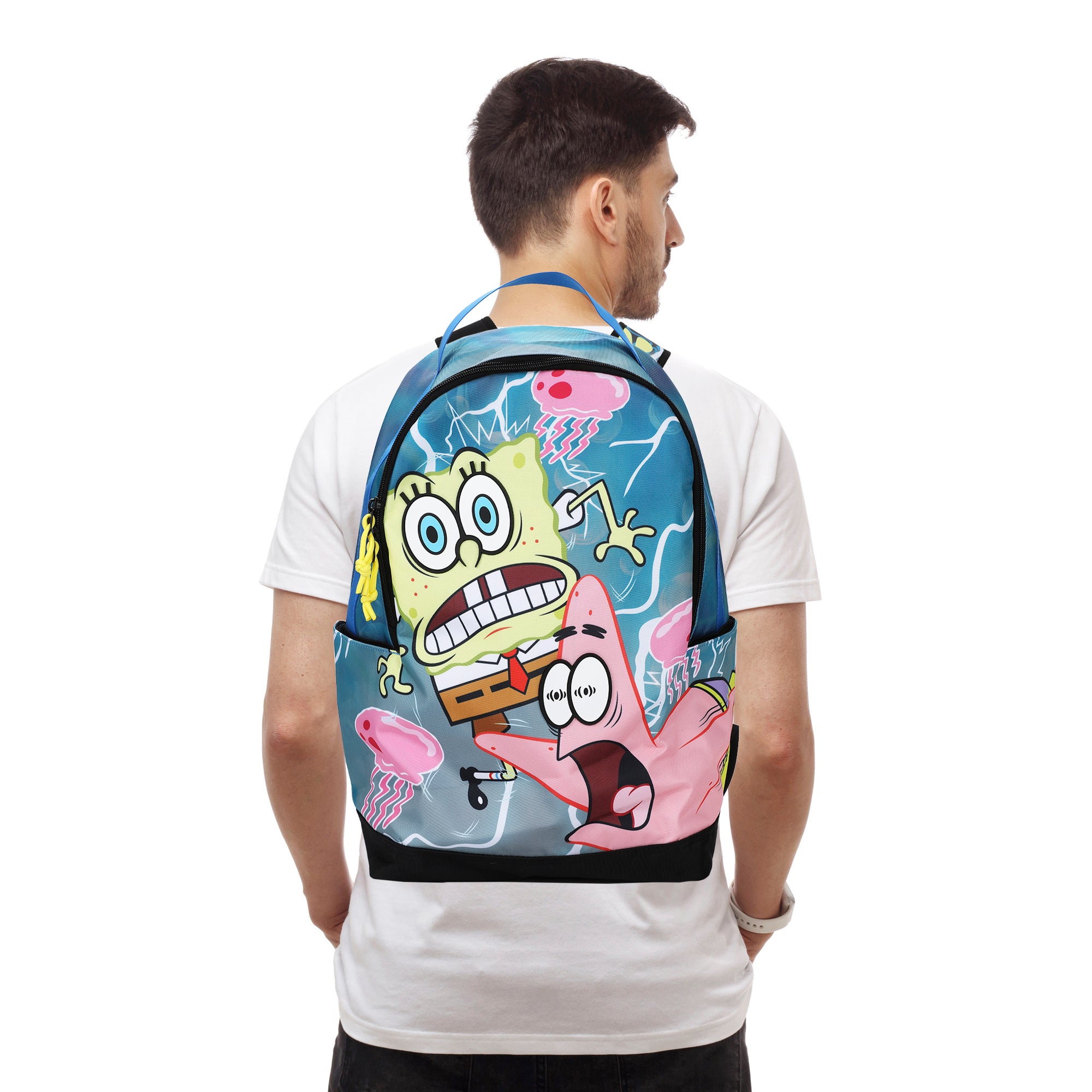 Spongebob Squarepants Jellyfish Sting 18.5” Adult Everyday Backpack