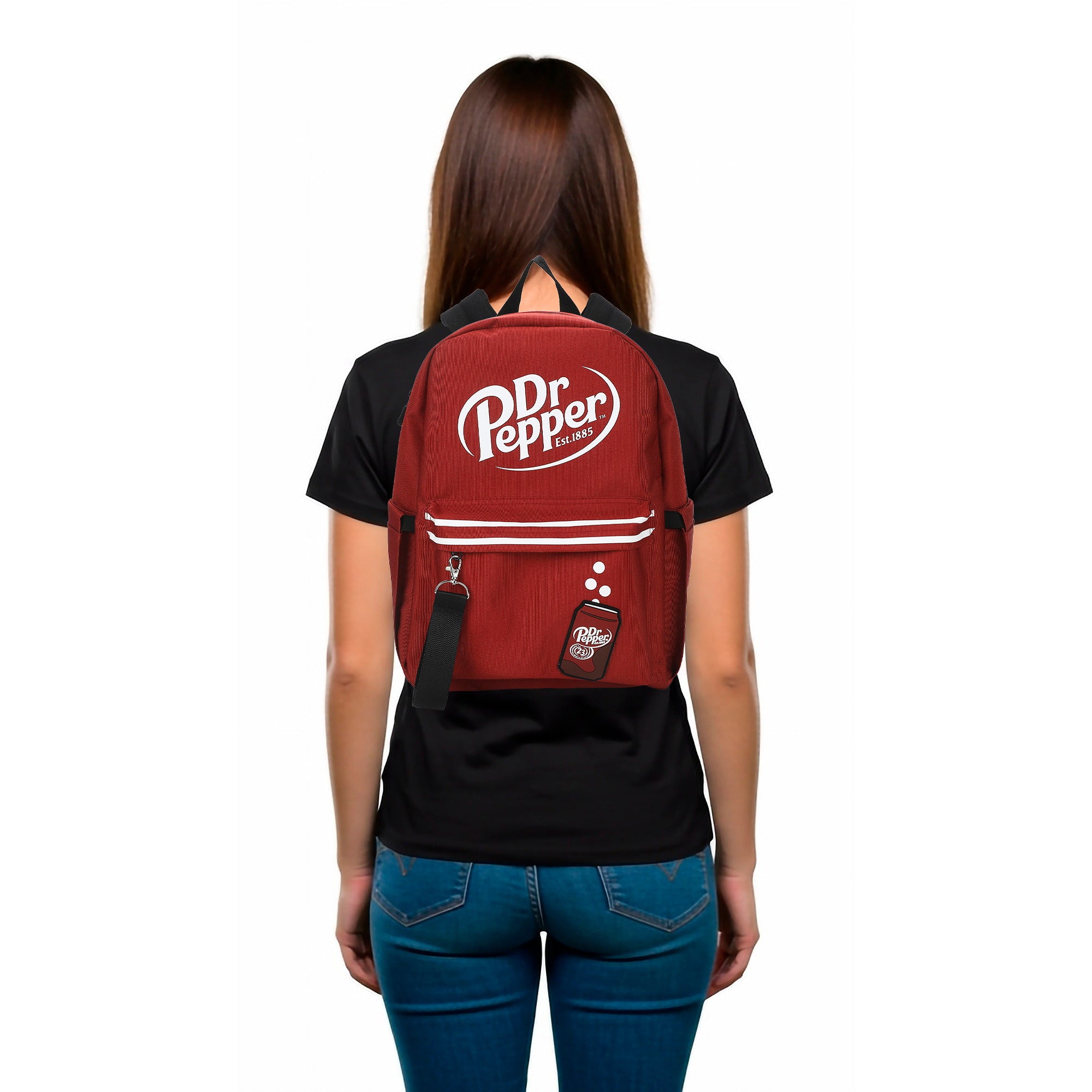 Dr Pepper Logo 16.5" Backpack for Adults Daily Commute Travel