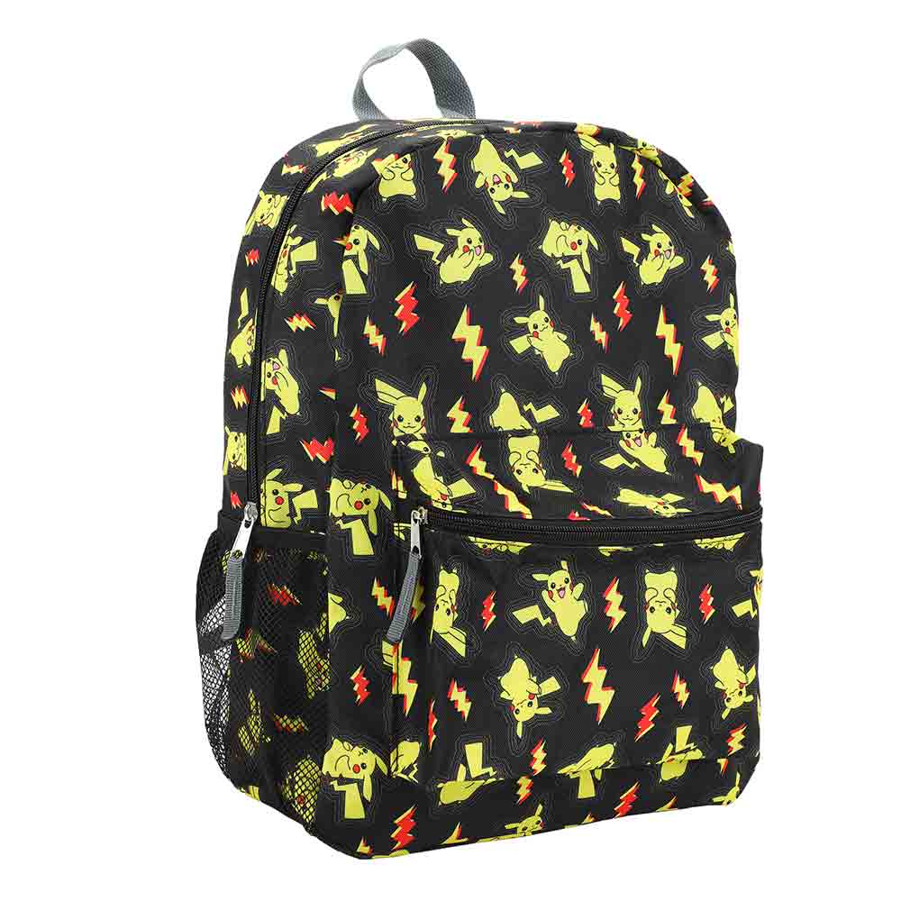 Pokemon Pikachu All-Over Print 16" Backpack