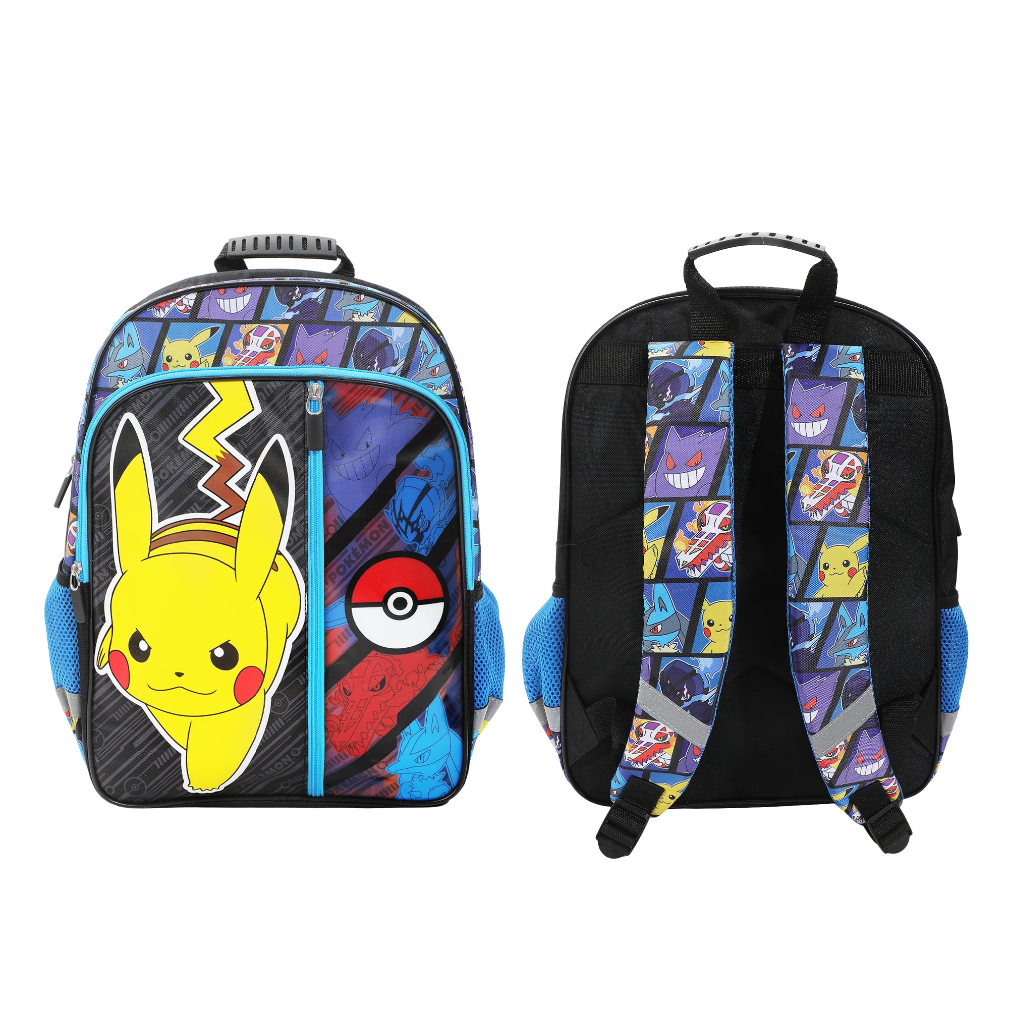 Pokemon Pikachu and Pokeball 16" Kid's Backpack For School And Travel