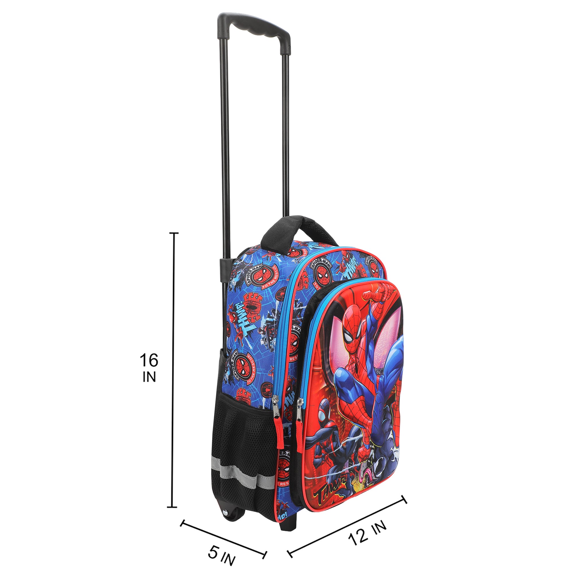 Spider-Man Peter & Miles 16" Rolling Travel Backpack