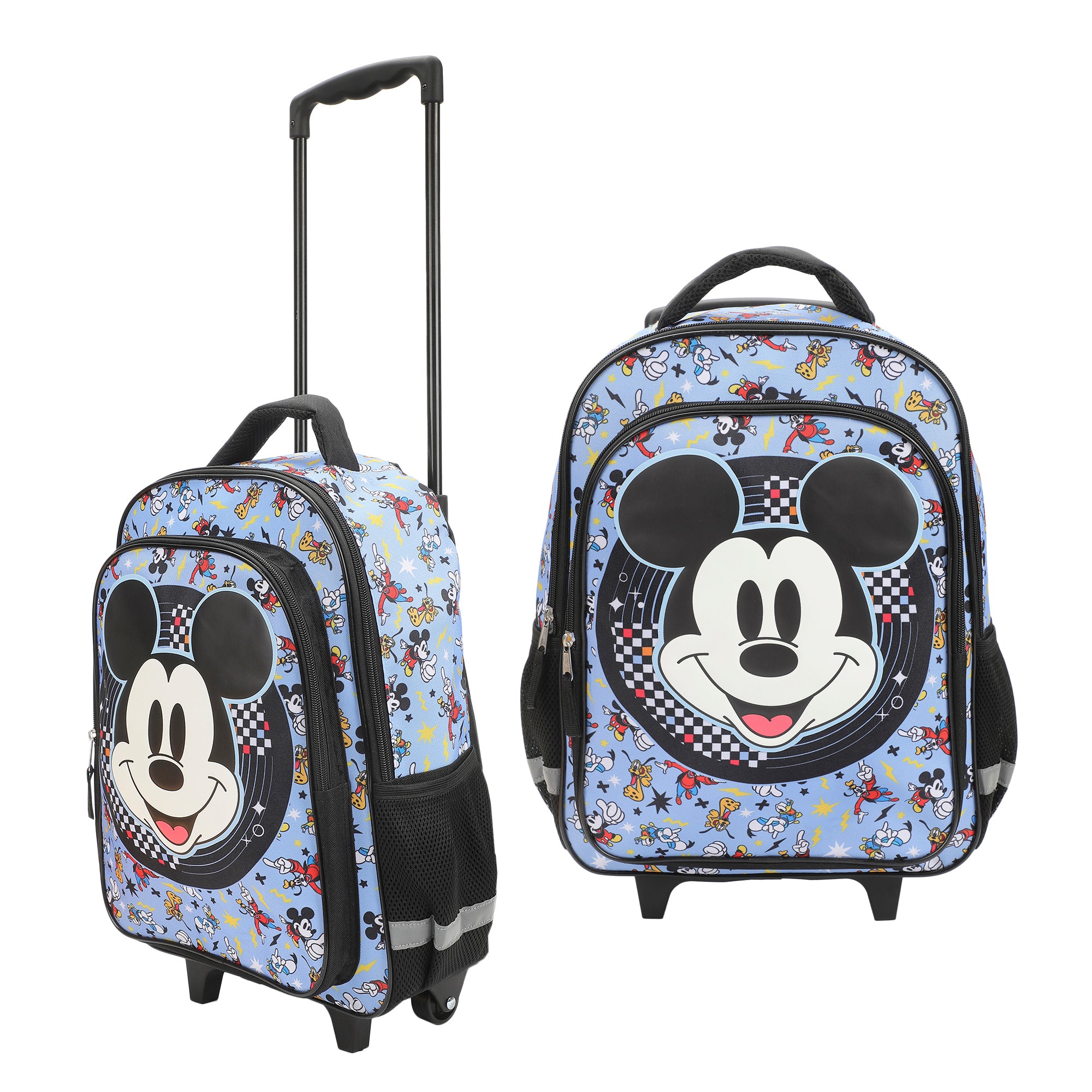 Disney Mickey Mouse Big Face 16" Rolling Travel Backpack