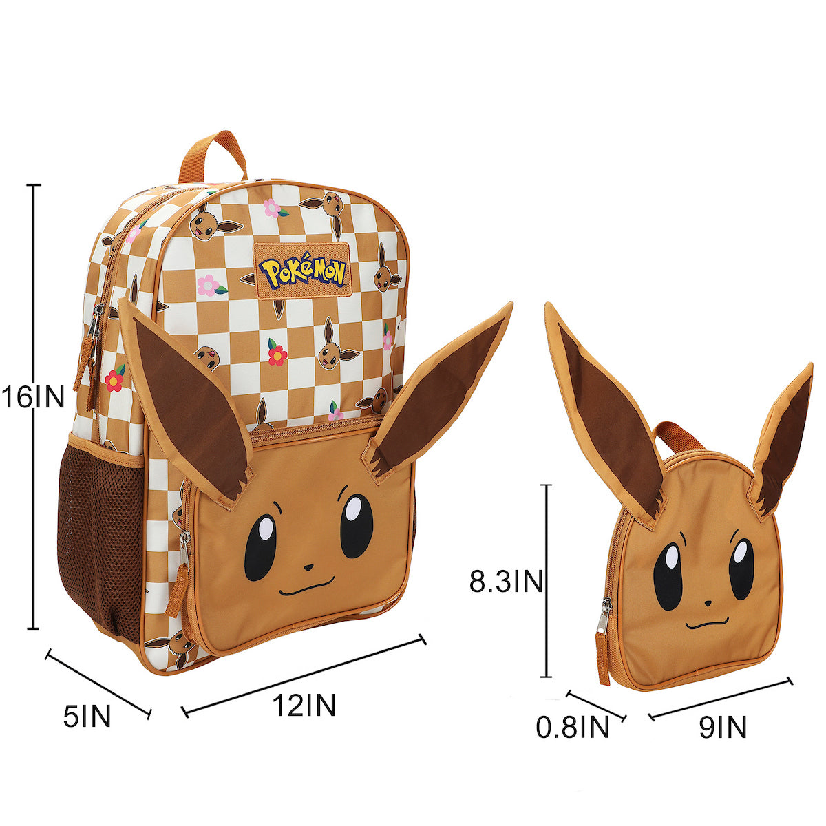 Pokemon Eevee 16" Novelty Backpack For School And Travel