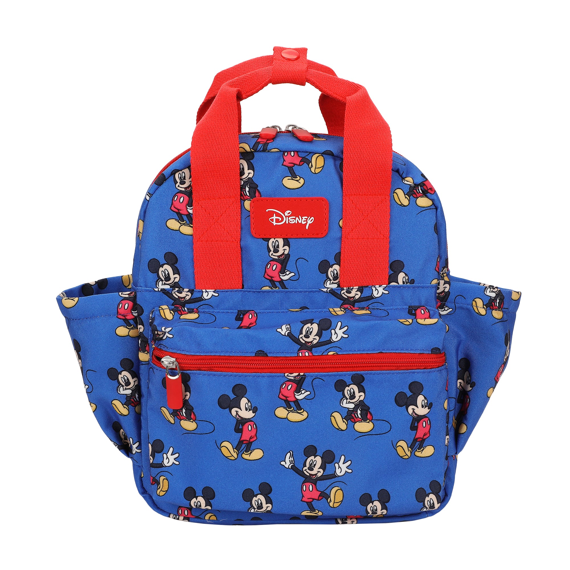 Mickey Mouse Classic All-Over Print 12" Toddler Backpack For Preschool, Daycare, And Travel