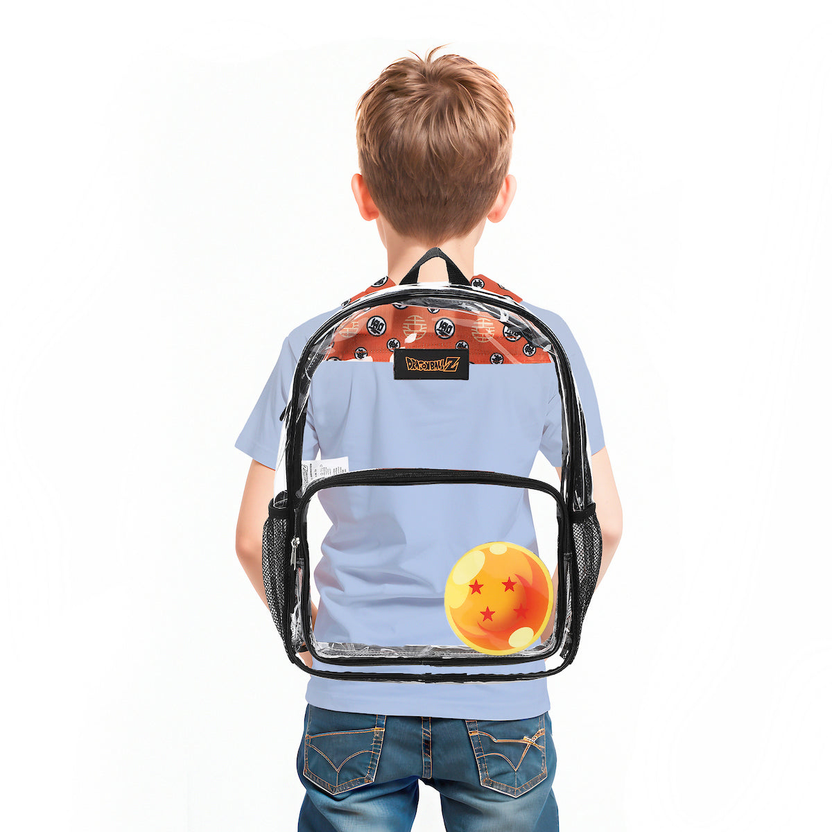Dragon Ball Z Dragon Ball 16" Clear Backpack For School And Travel