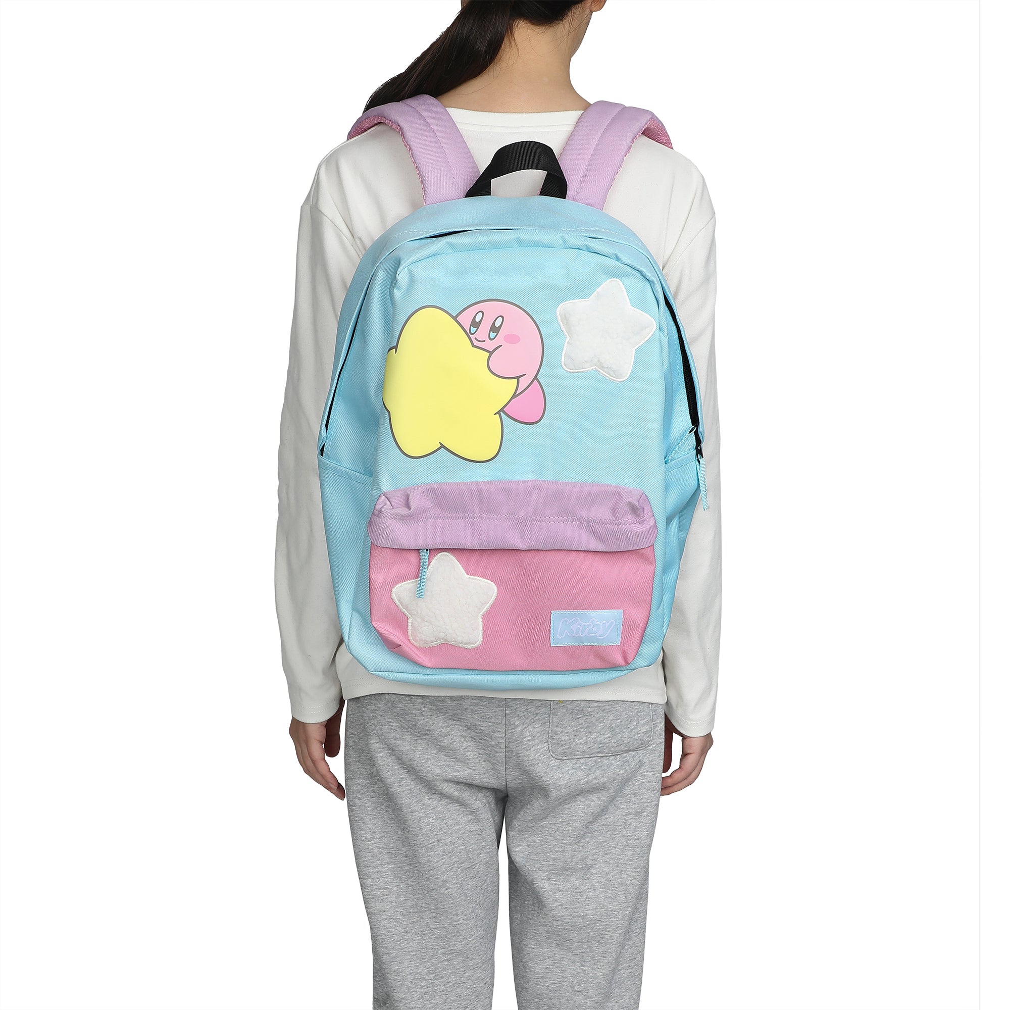 Kirby Stars 17" Pink & Blue adult Backpack