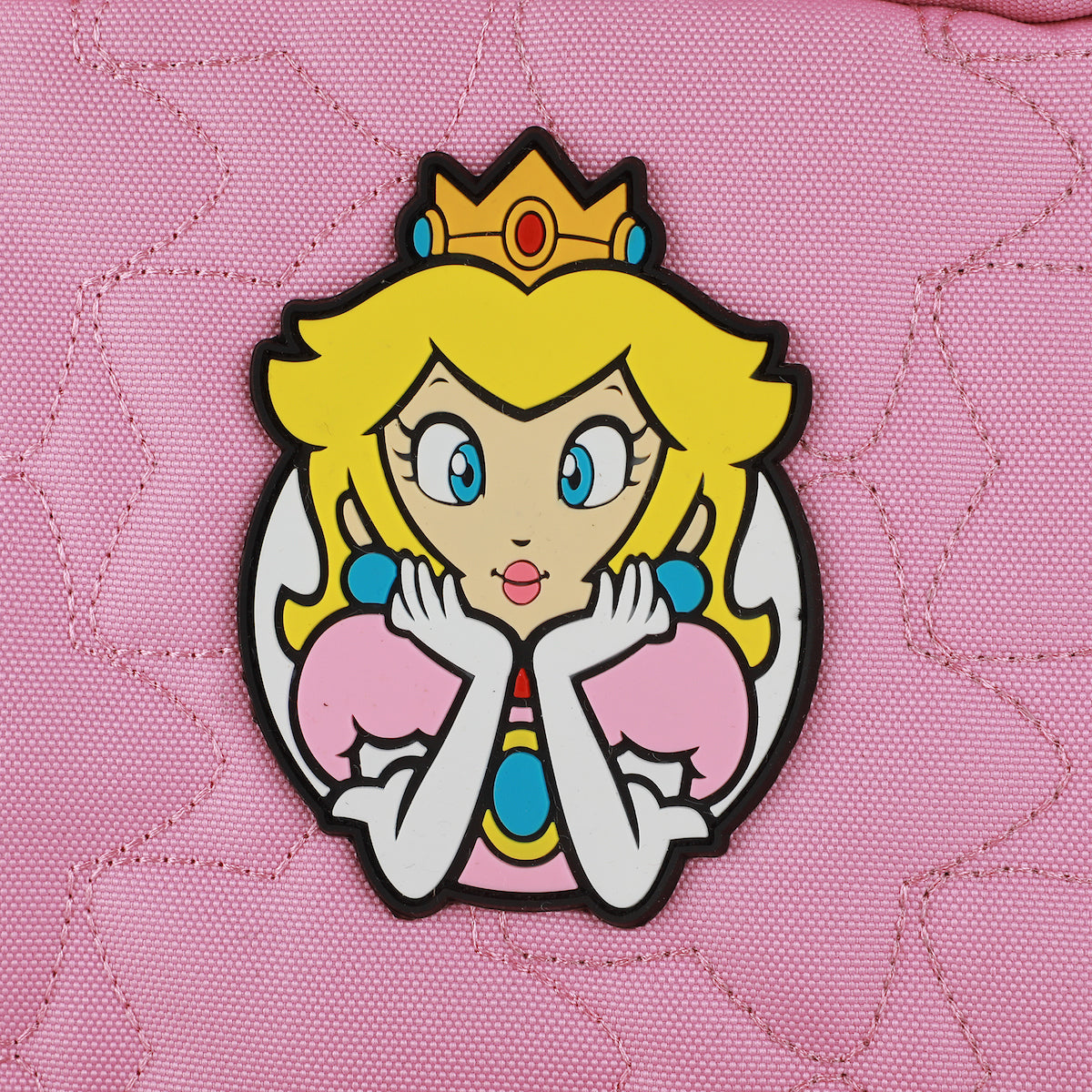 Super Mario Brothers Princess Peach 17" Quilted Adult Backpack