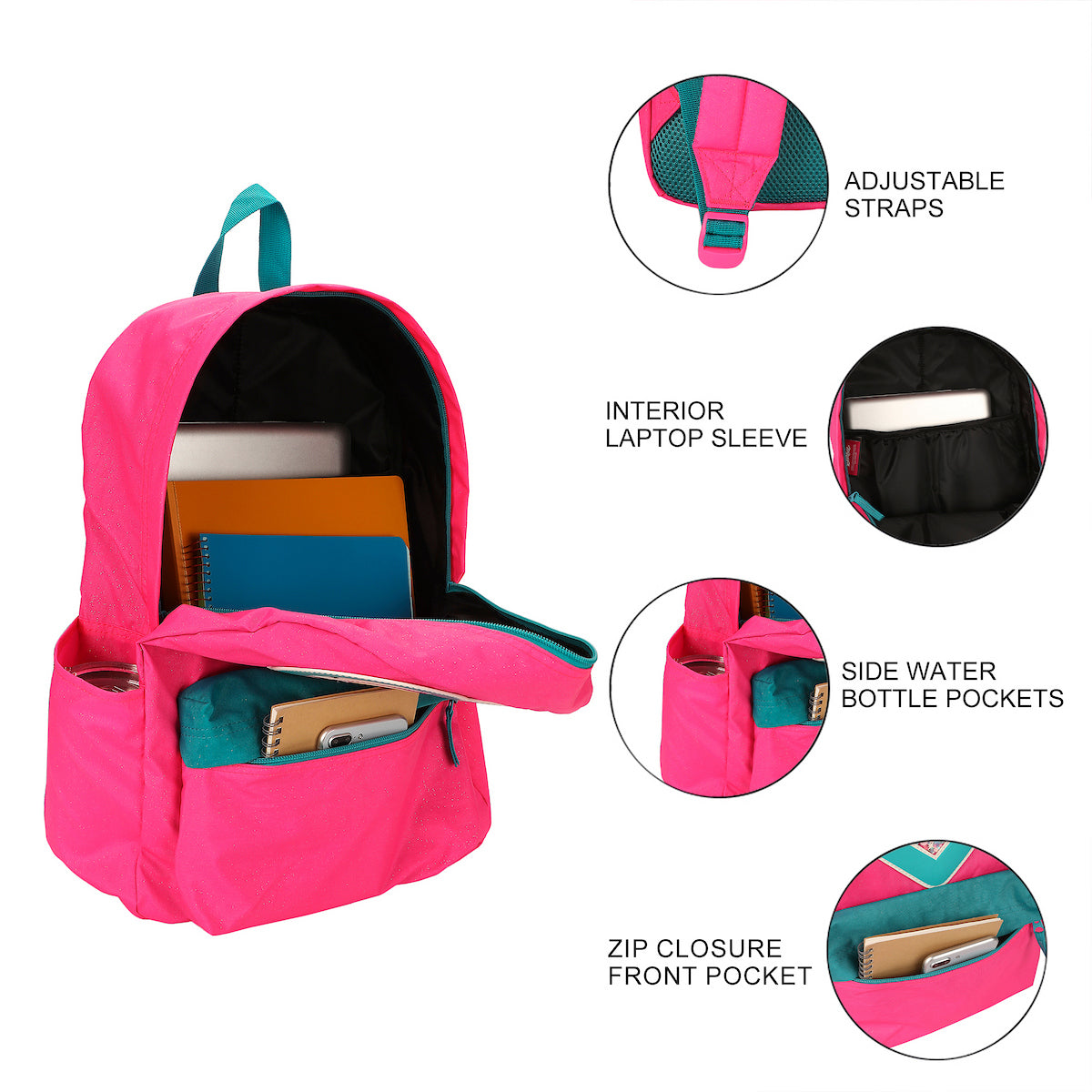 Barbie BB Heart 17” Women's Pink Backpack
