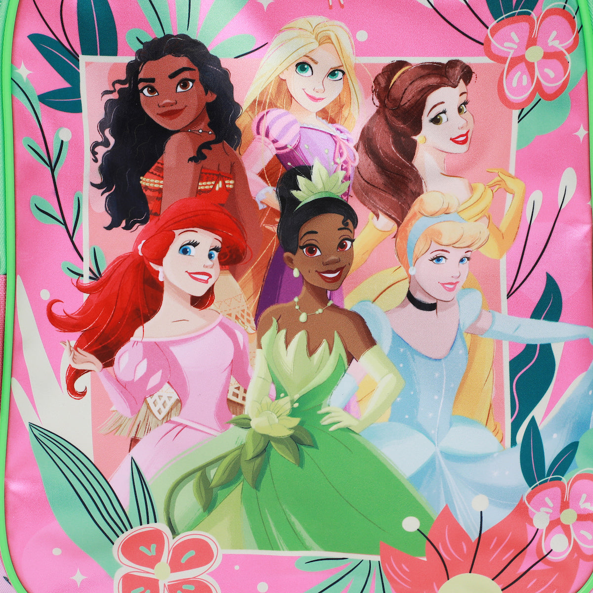Disney 16 Princesses Girls Rolling Backpack with Adjustable Handle