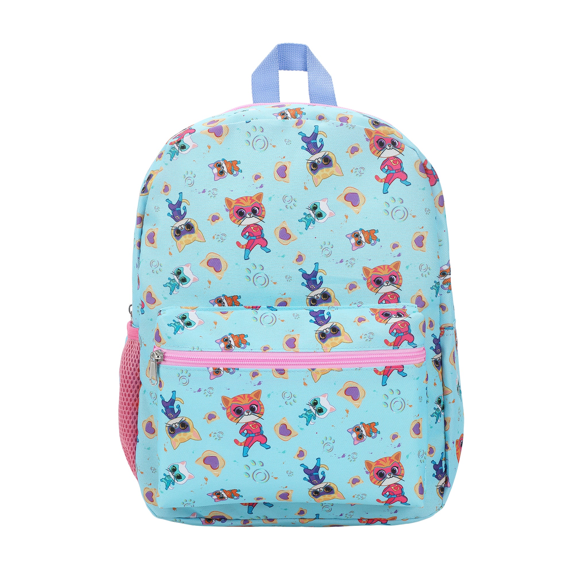 SuperKitties Favorite Characters 16" Kid's Backpack For School And Travel