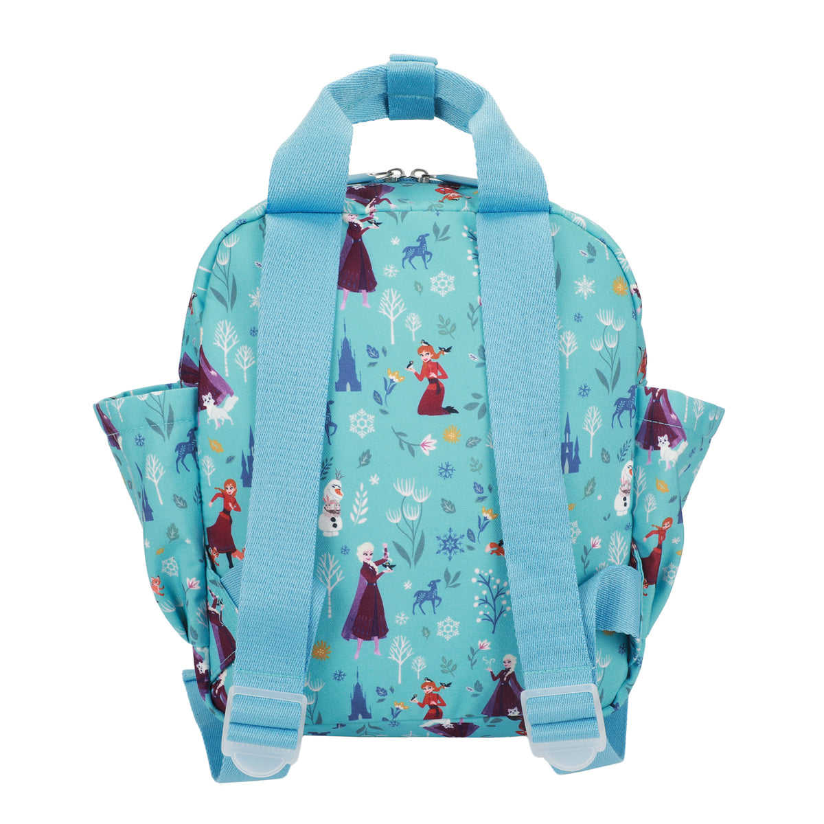 Frozen Elsa, Anna, And Olaf All-Over Print 12" Toddler Backpack For Preschool, Daycare, And Travel