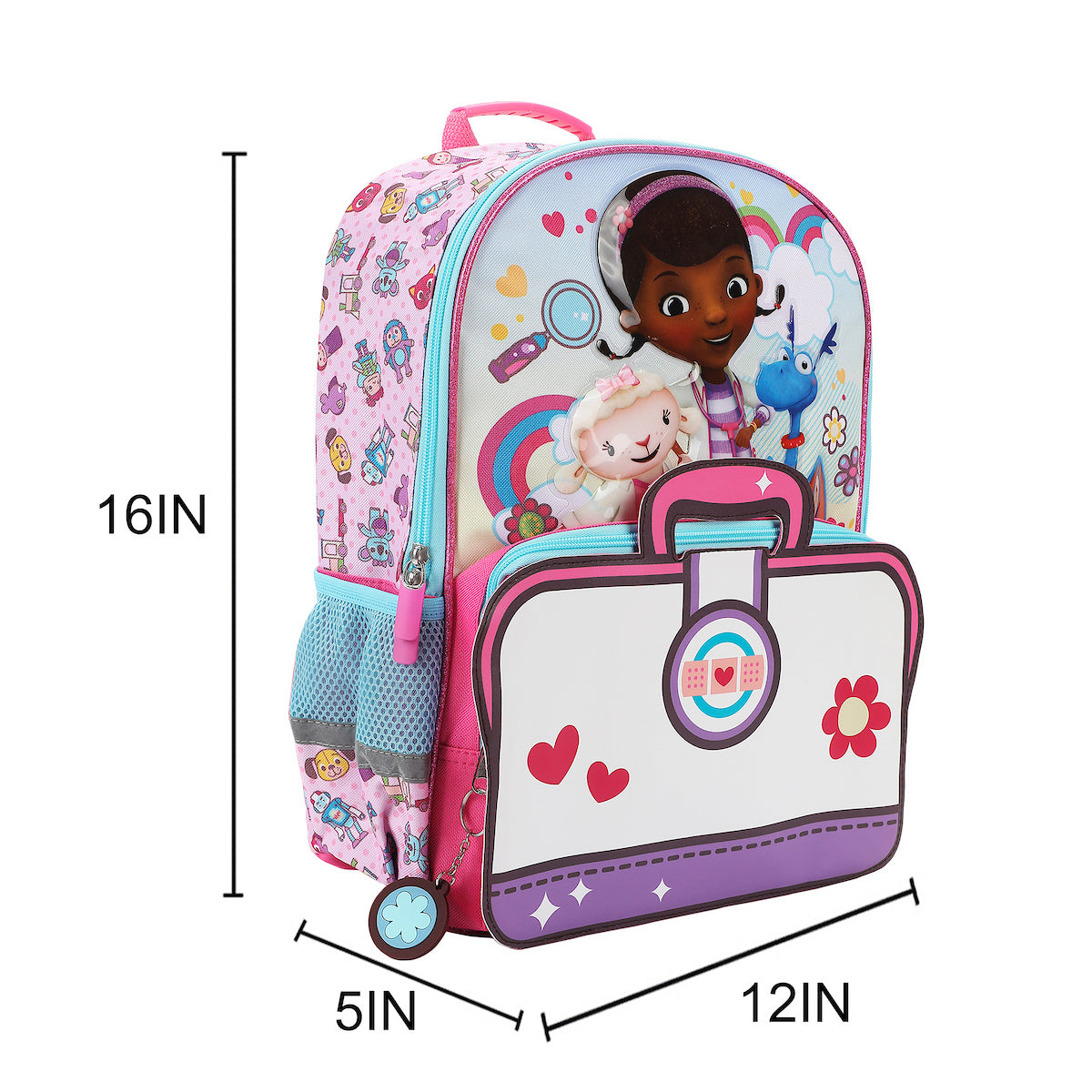 Doc McStuffins Lambie & Stuffy 16" Backpack