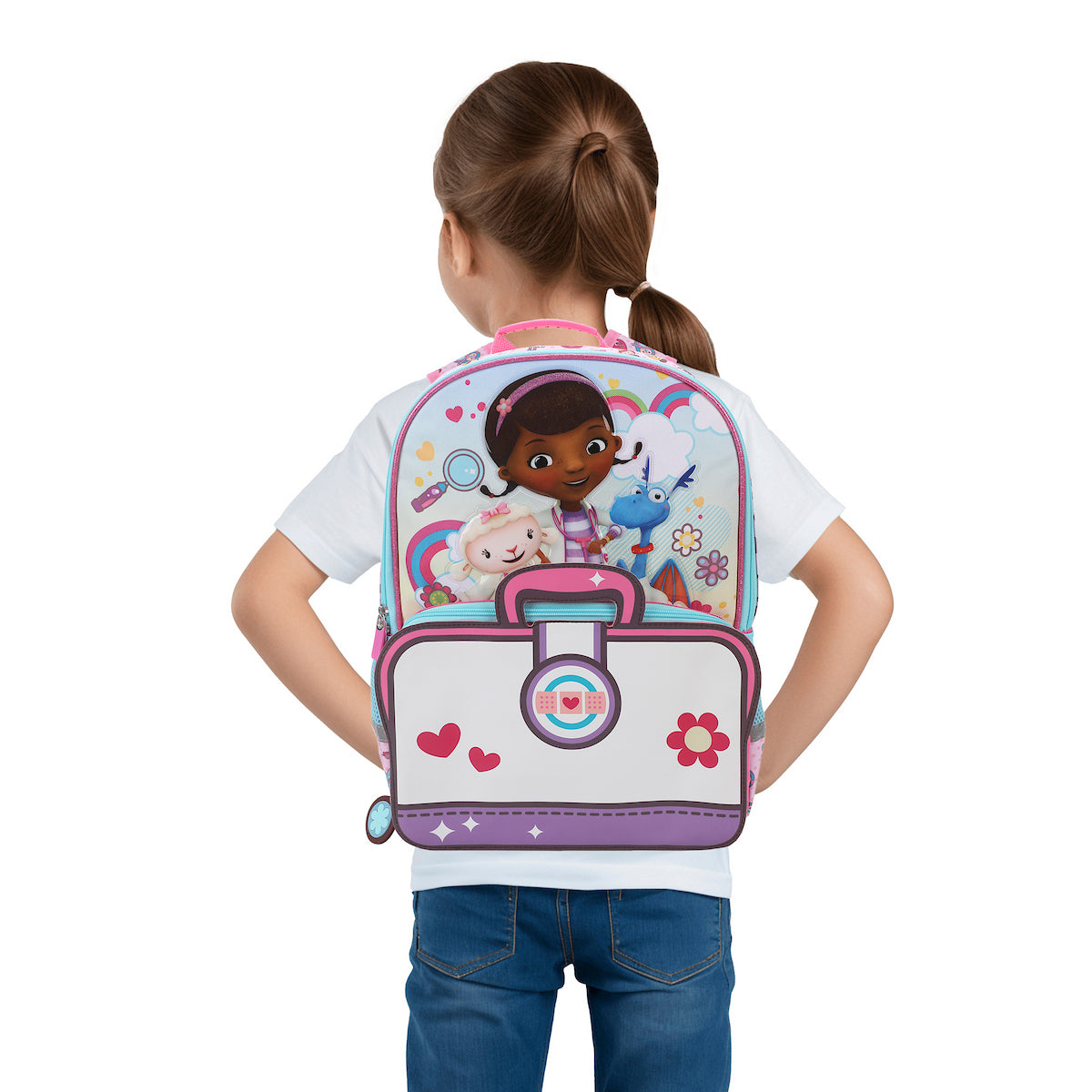 Doc McStuffins Lambie & Stuffy 16" Backpack