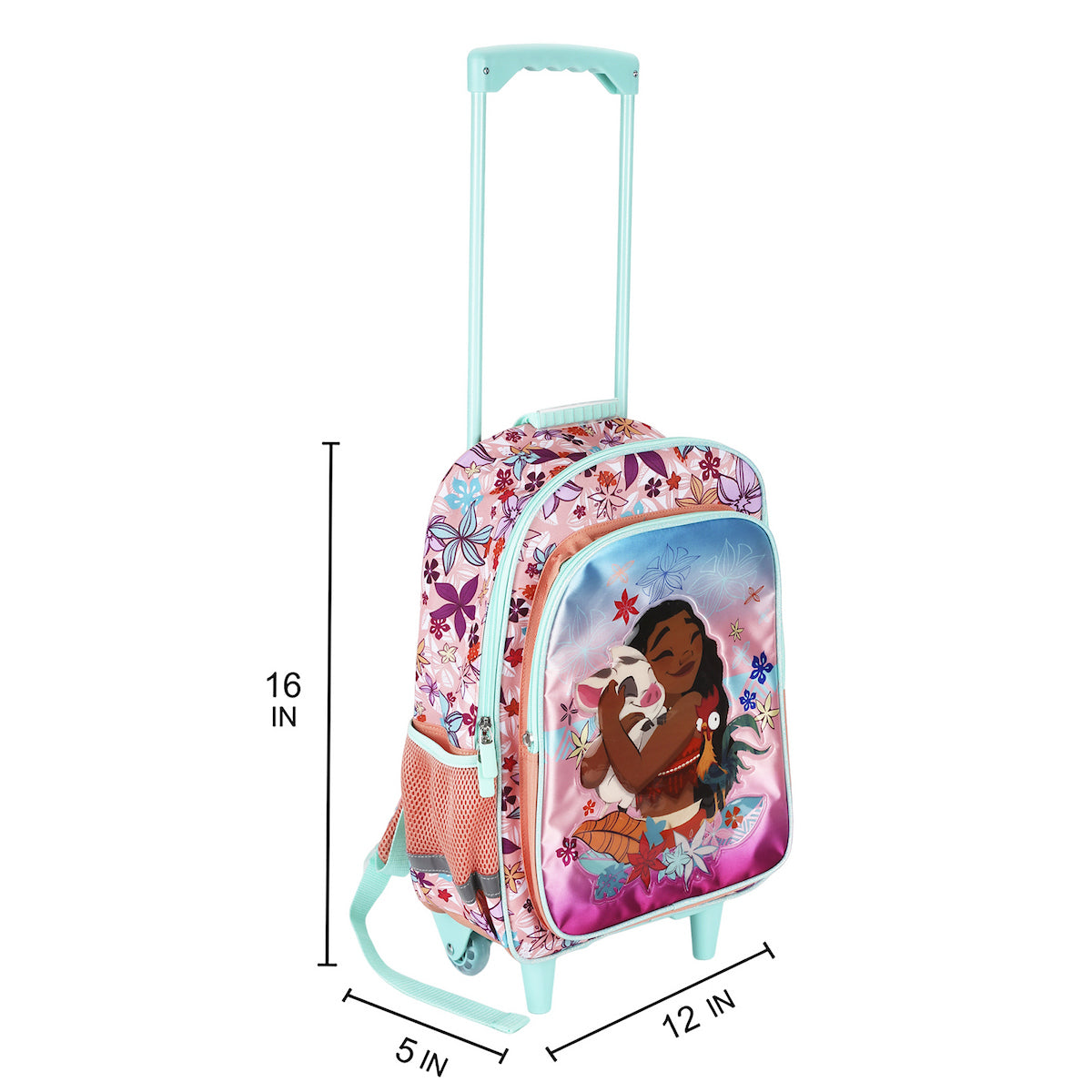 Moana and Pua 16" Rolling Travel Backpack