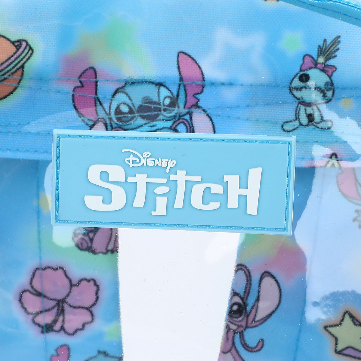 Disney Stitch Kids' Clear PVC 16" Backpack