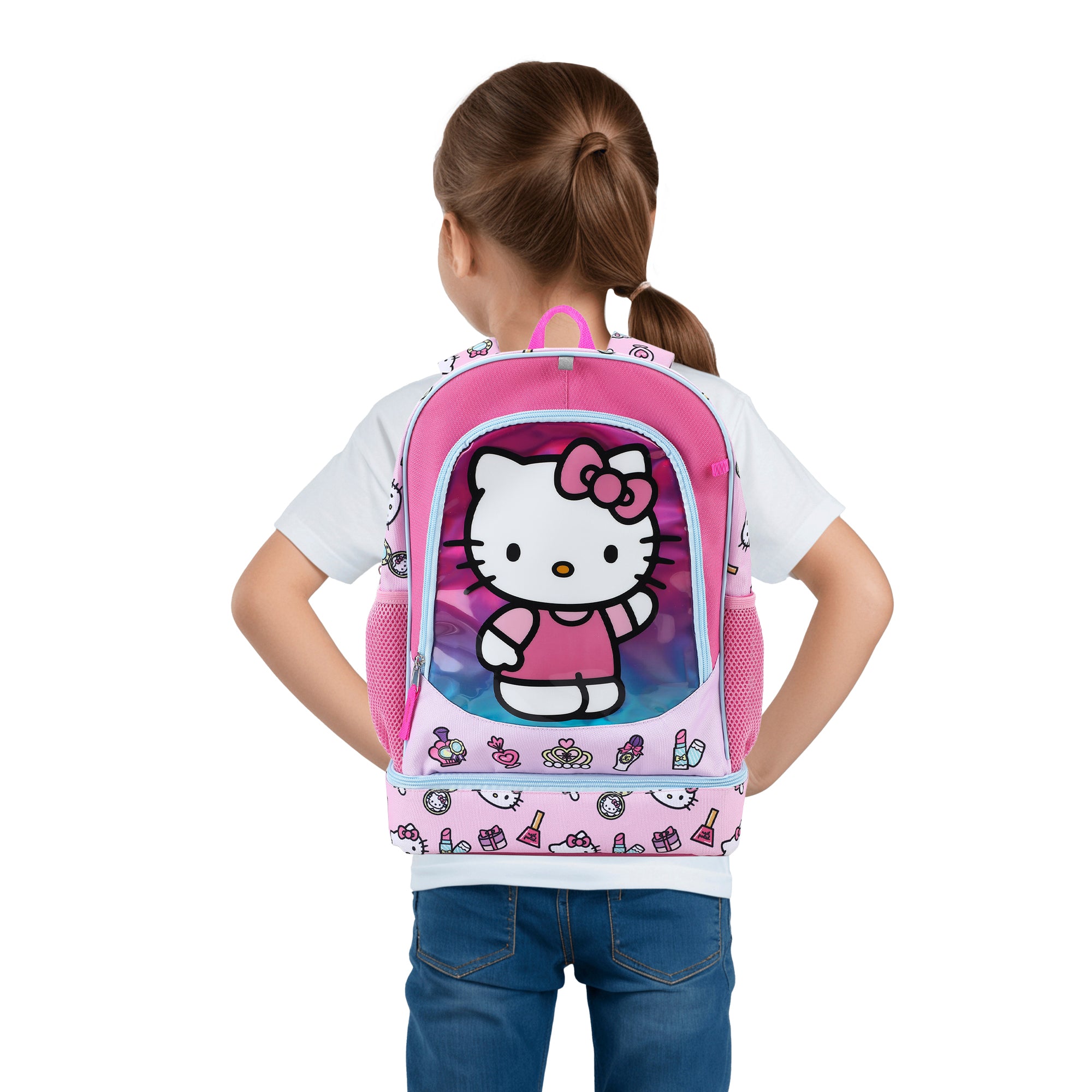 Hello Kitty Makeup Icons 5-Piece 17" Backpack Set