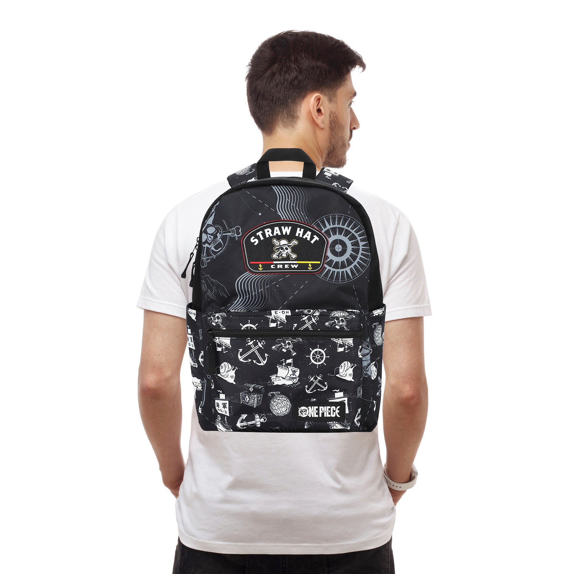 One Piece Live Action 2-Pc Set 16.5" Backpack and Lunch Bag for Travel Adventure