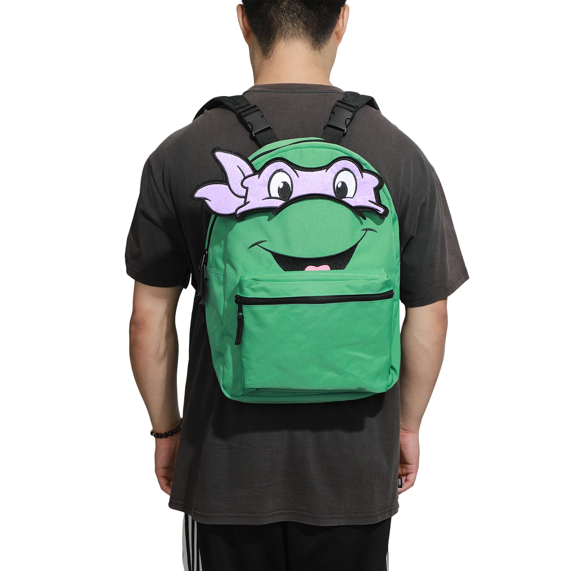 TMNT Ninja Turtles Interchangeable Characters Adult 16.5" Reversible Backpack