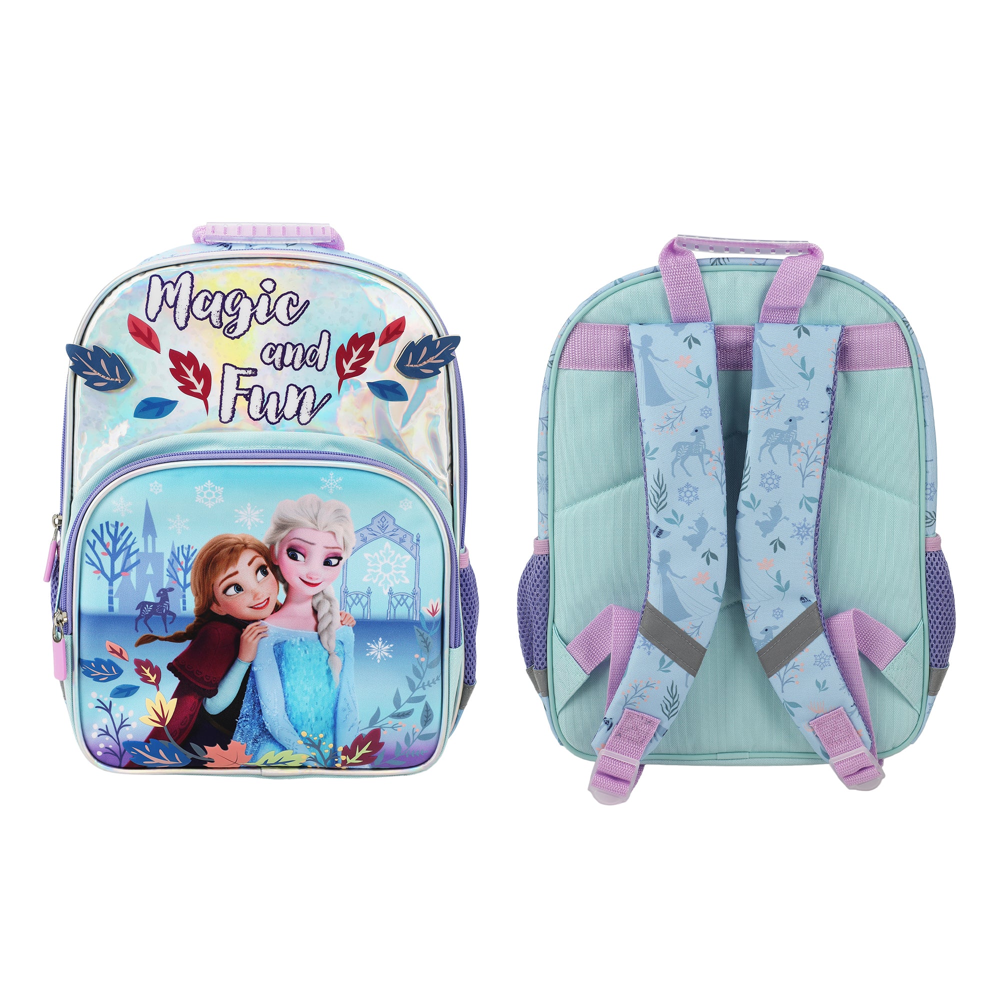 Disney's Frozen Magic & Fun Elsa & Anna 16" Toddler Kid's Backpack For School And Travel
