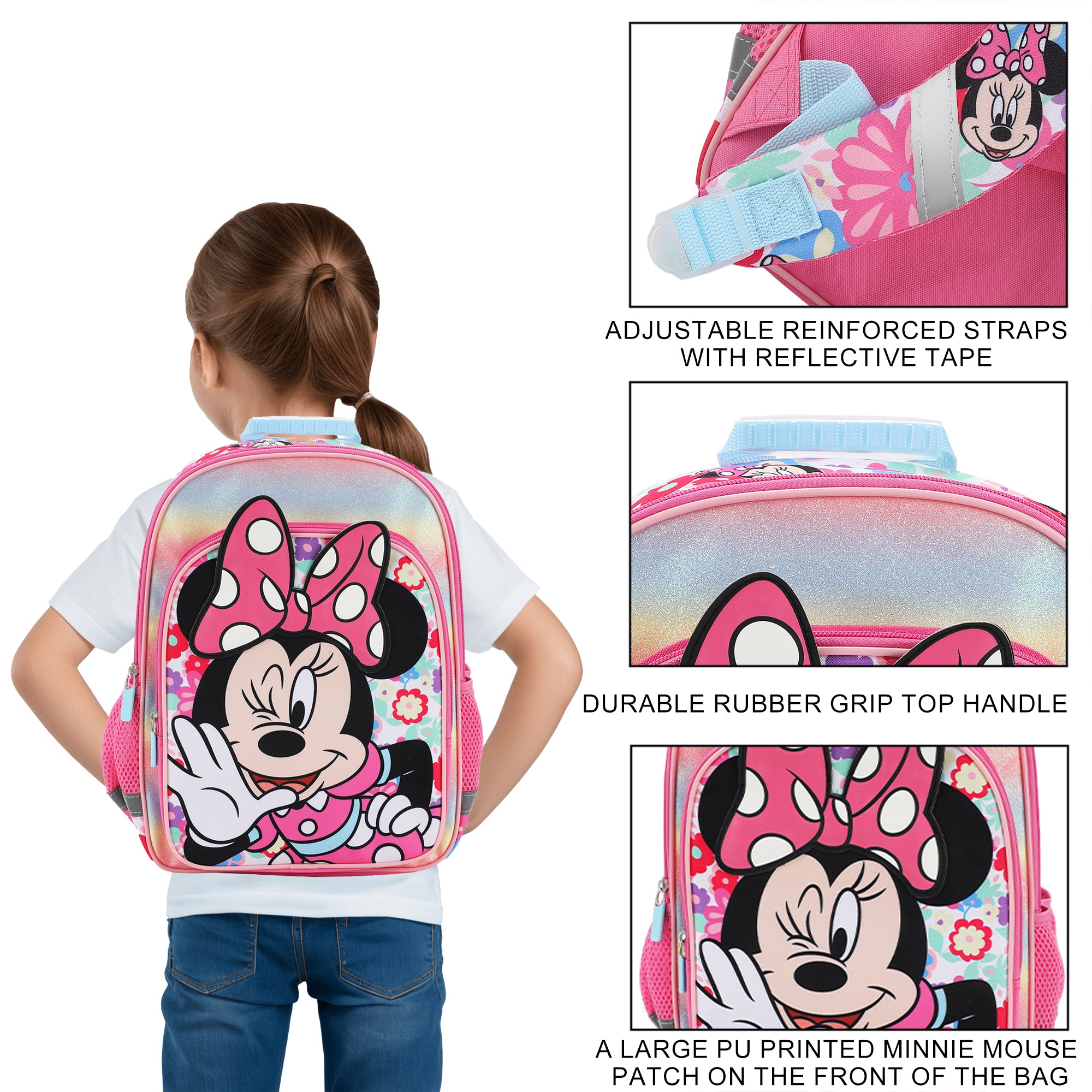 Disney's Minnie Mouse 16" Toddler Kid's Backpack For School And Travel