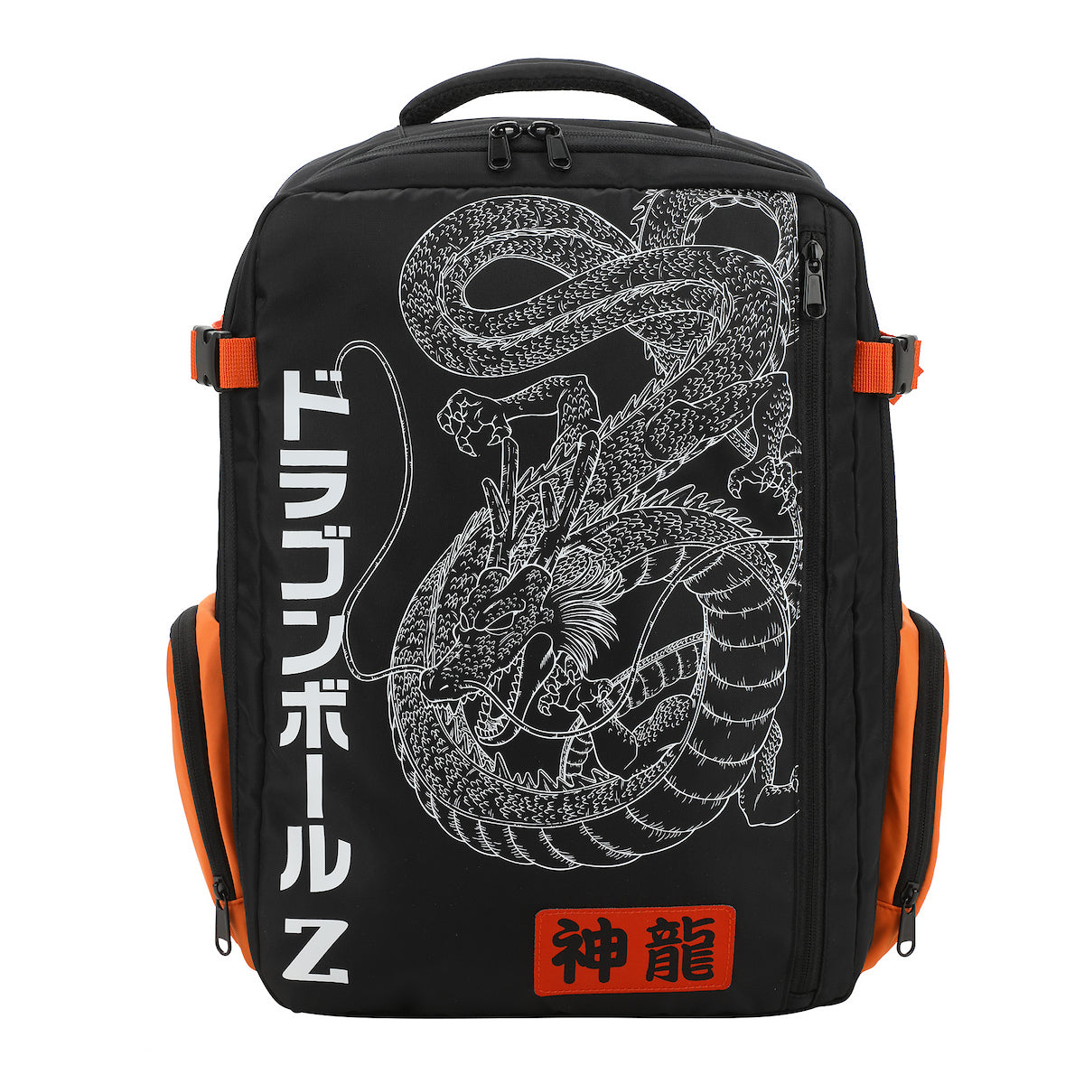 Dragon Ball Z Shenron Line Art Black 17" Large Travel Backpack