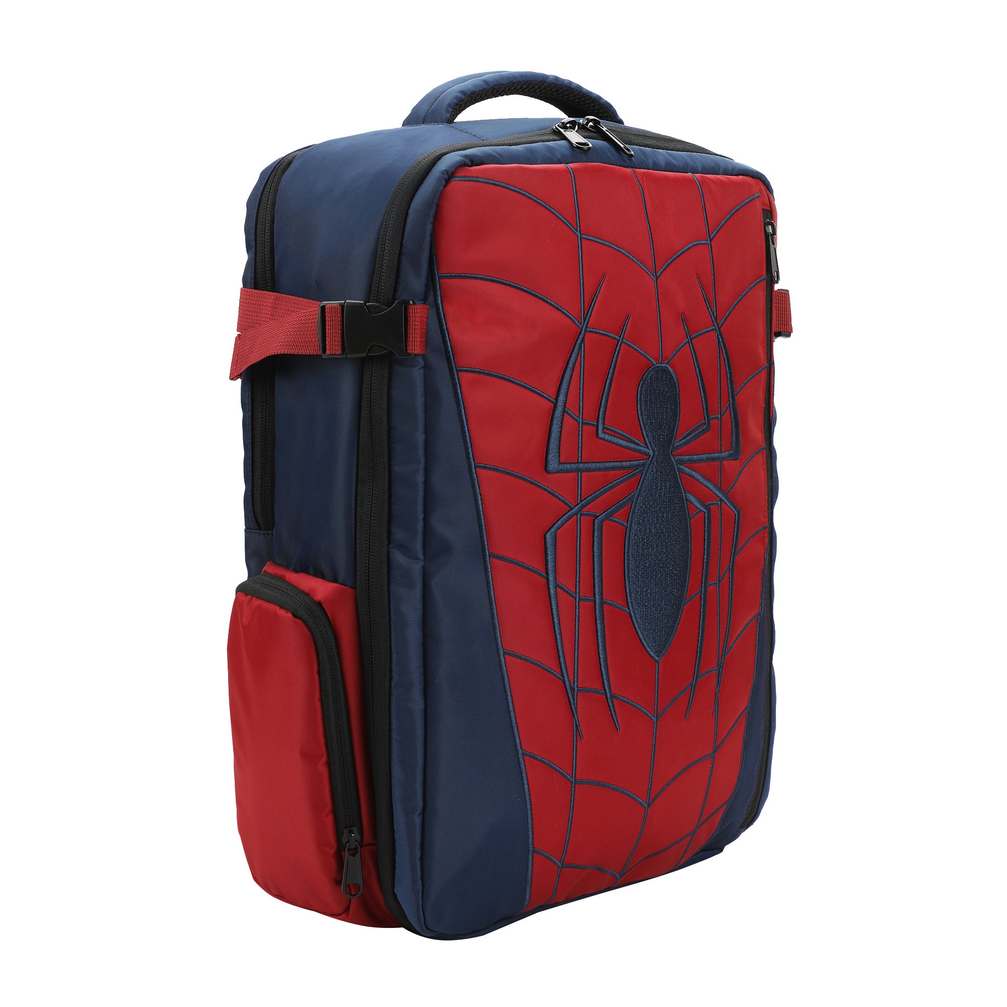 Spider-Man Costume Black 17" Large Travel Backpack