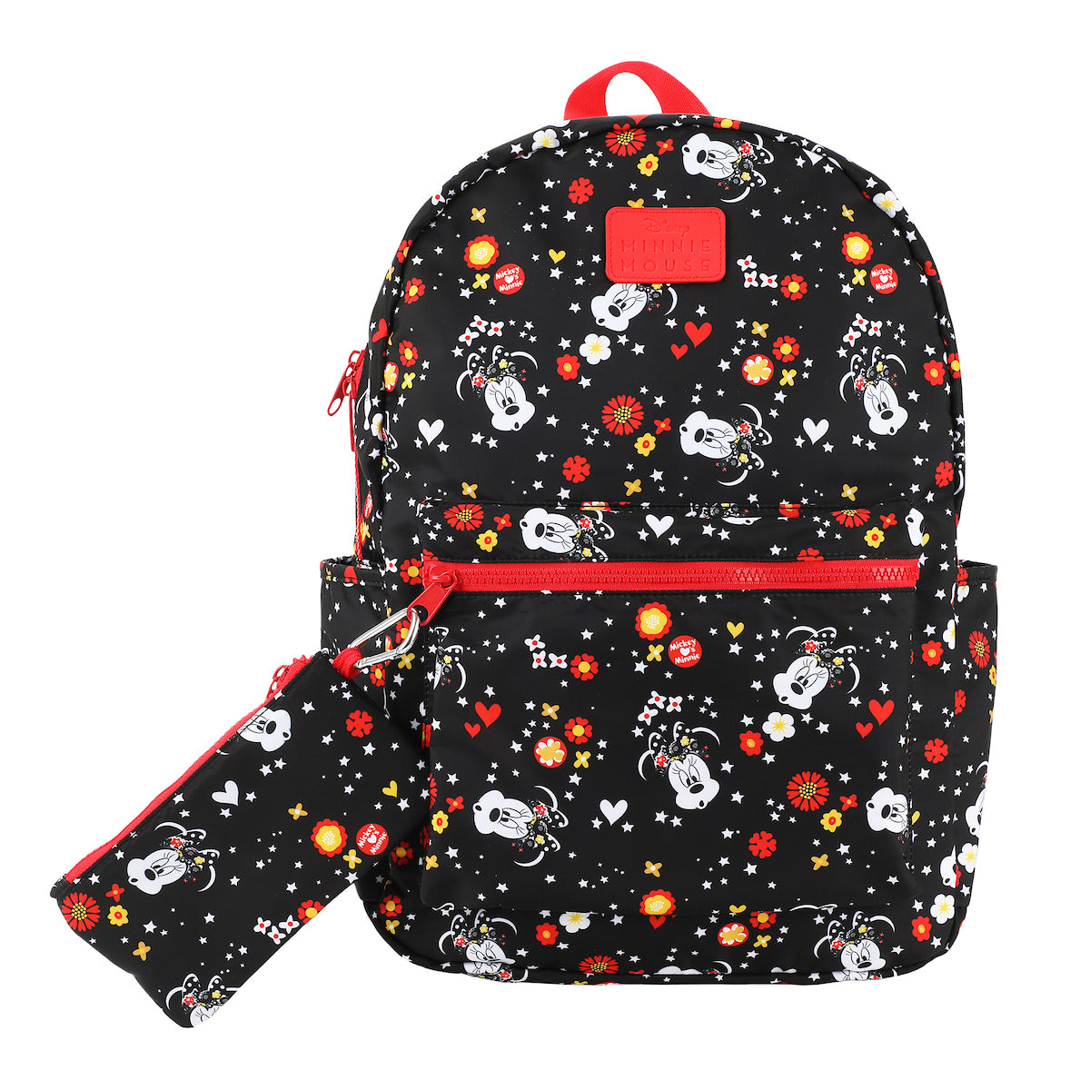 Disney Minnie Mouse 16.5" Travel Backpack With Matching Pouch