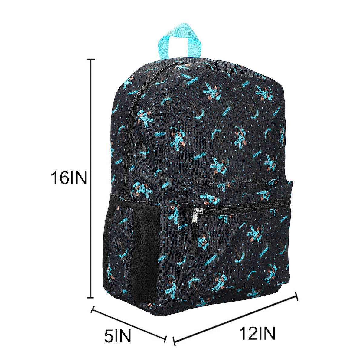 Minecraft All-Over Print 16" Backpack For School And Travel