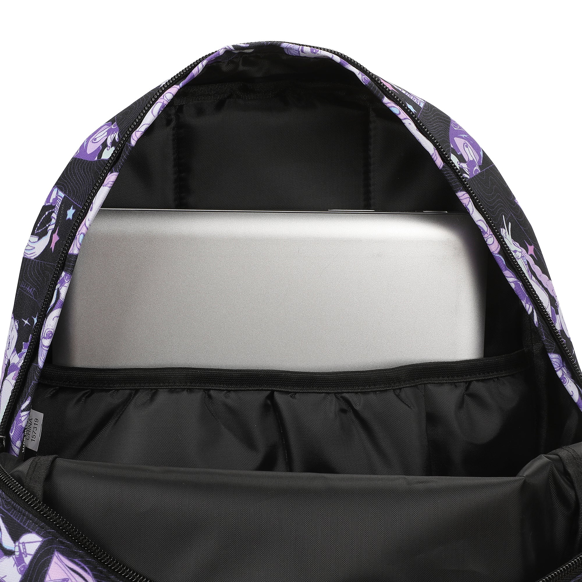 KPop Demon Hunters Huntr/X Character Art 16.5” Black Quick Turn Backpack