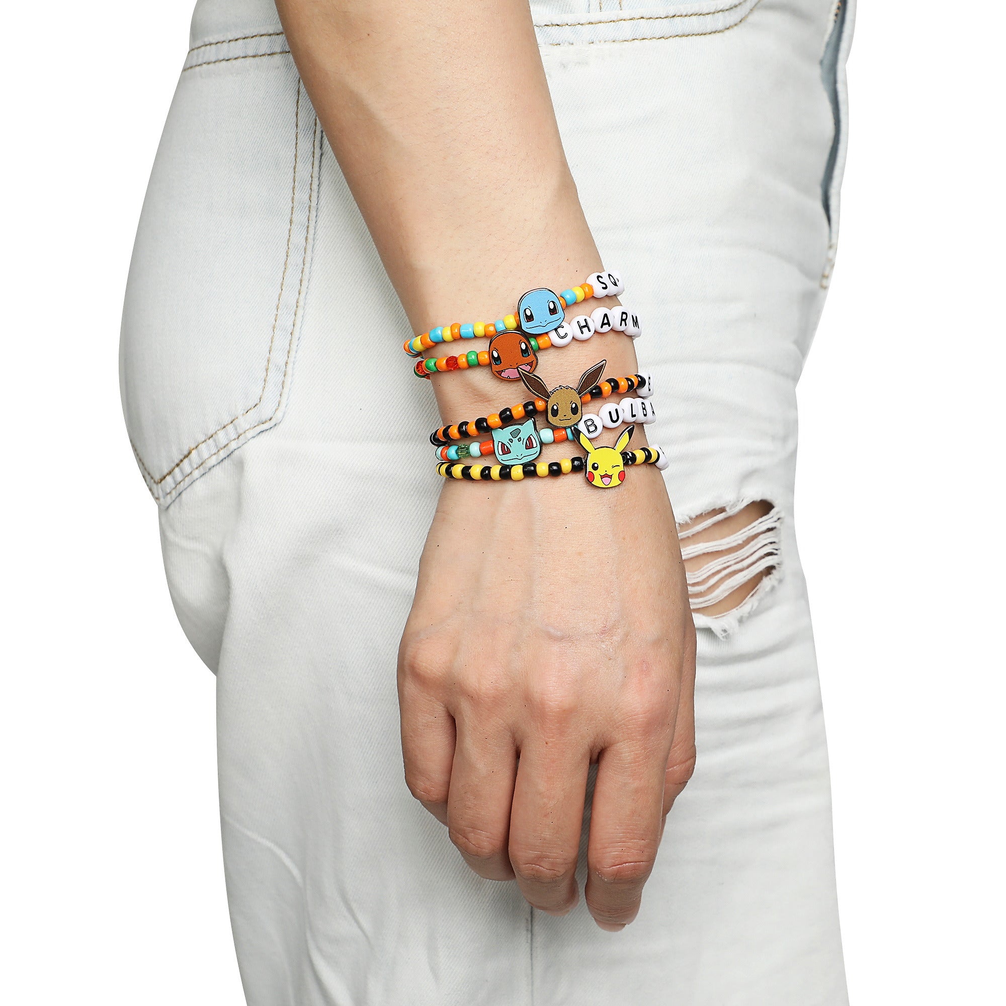 Pokémon Characters 5-Piece Stretchy Beaded Bracelet Set