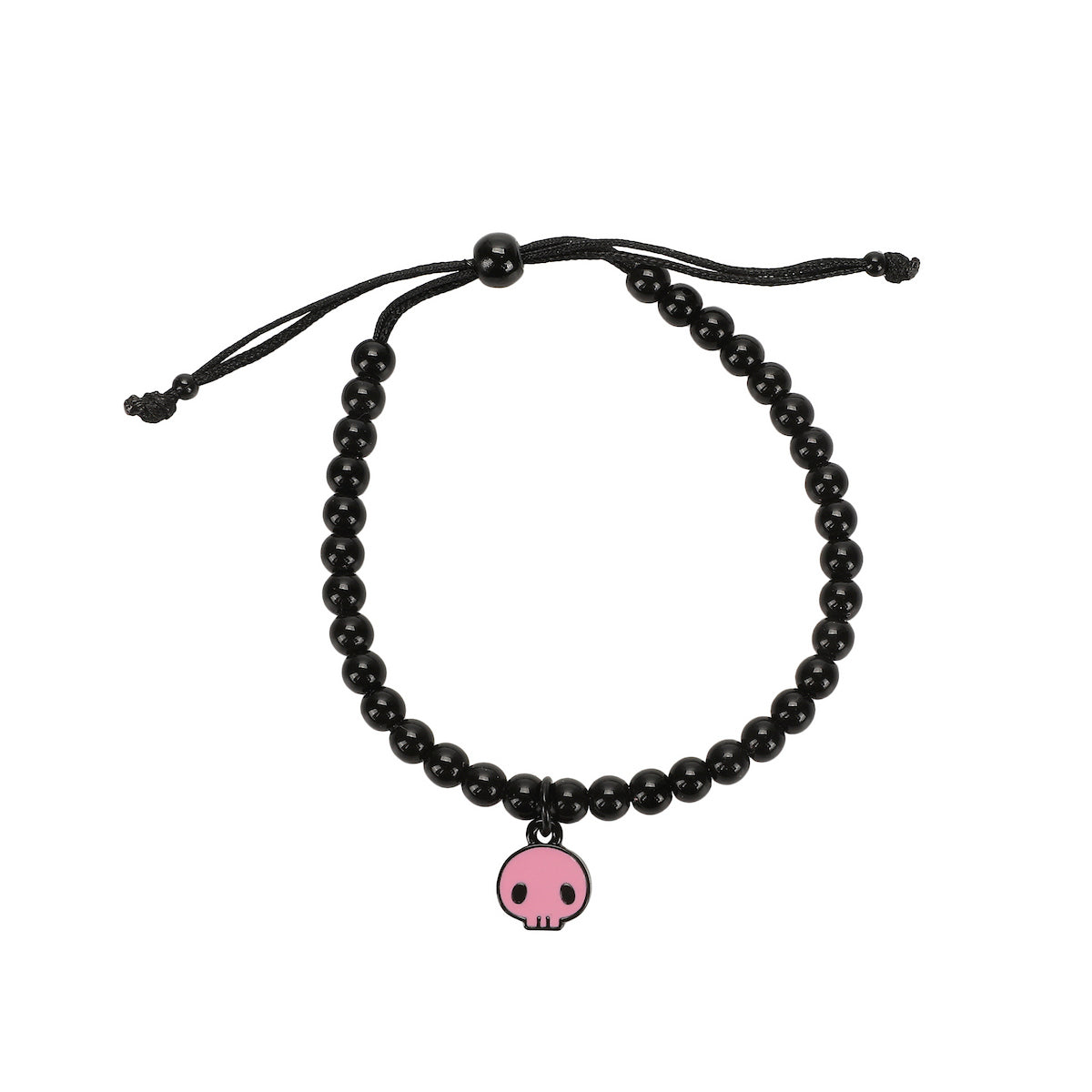 Kuromi Face Skull & Flame Arm Party Bracelet Set