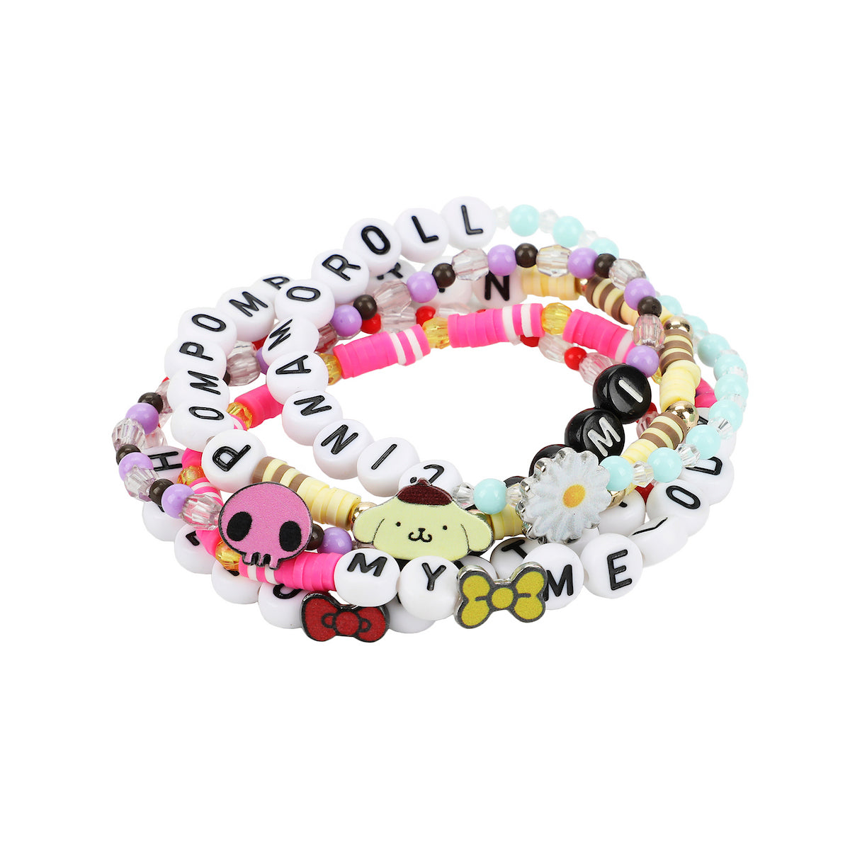 Hello Kitty & Friends 5-Piece Stretchy Beaded Bracelet Set