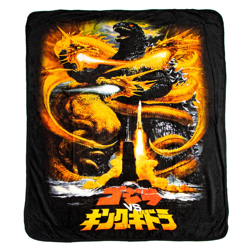Godzilla Movie Poster 48 x 60 Throw Blanket