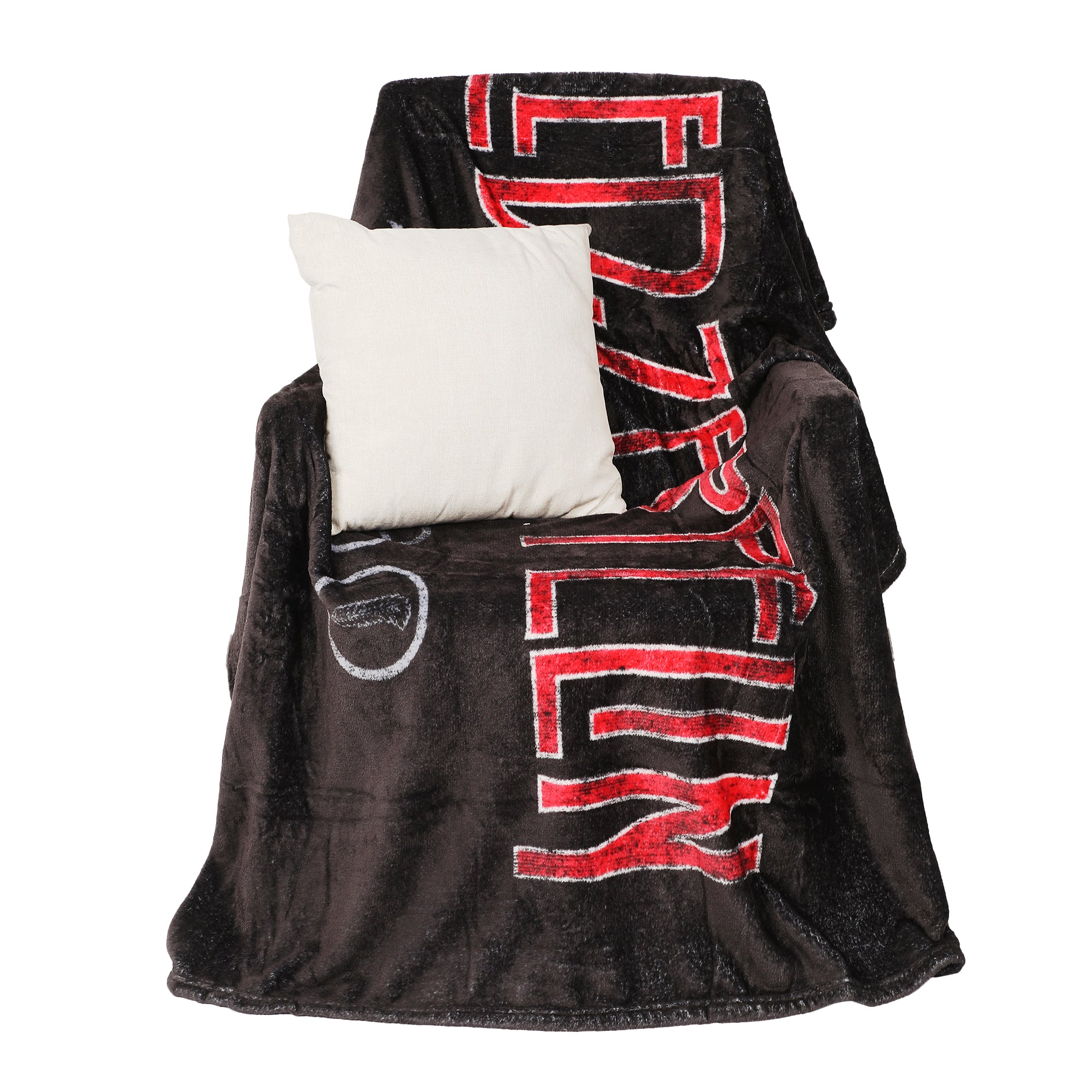 Led Zeppelin Logo & Symbols Black 50” x 60” Throw Blanket