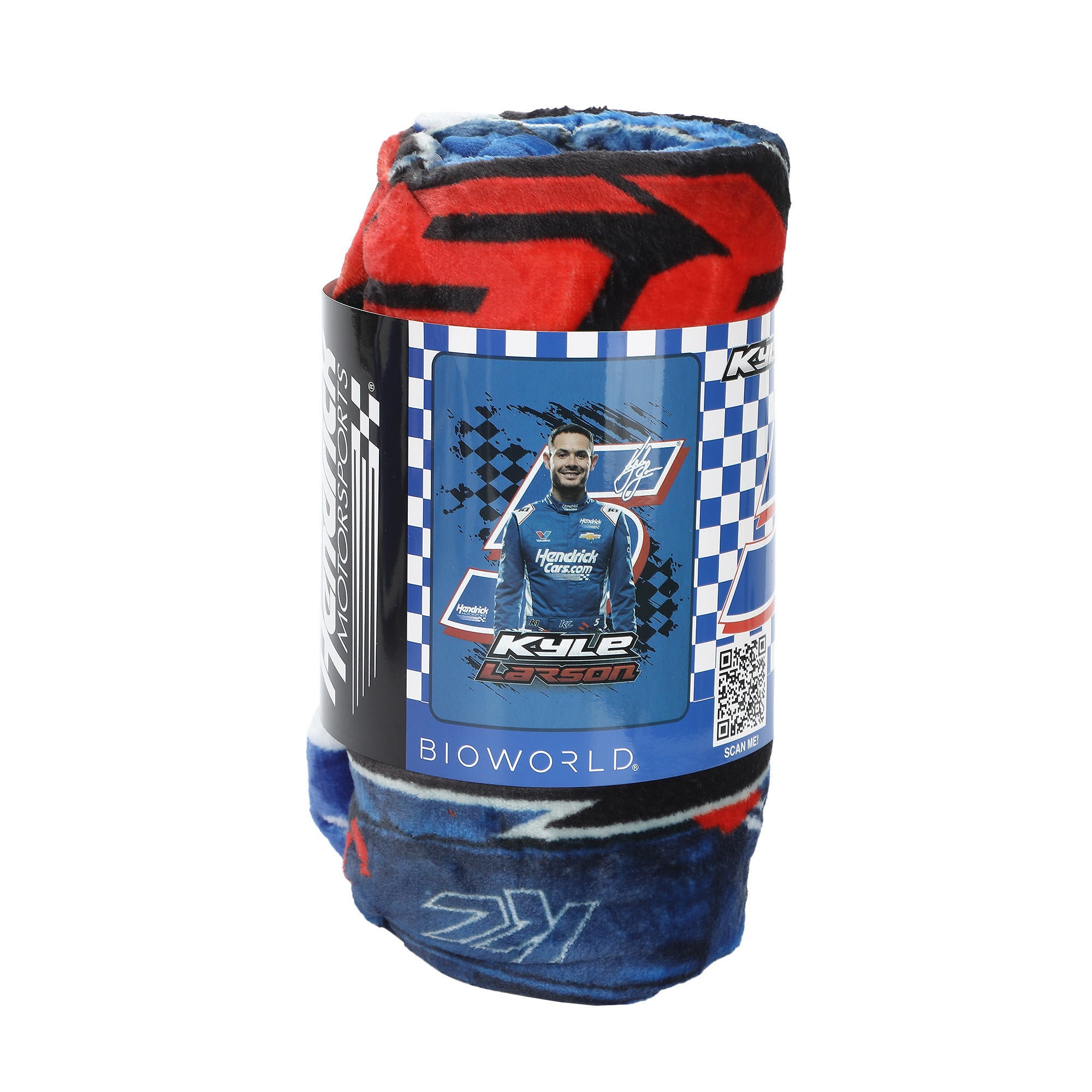Kyle Larson Hendrick Motorsports Blue Digital Print 45" x 60" Throw Blanket for Racing Fans