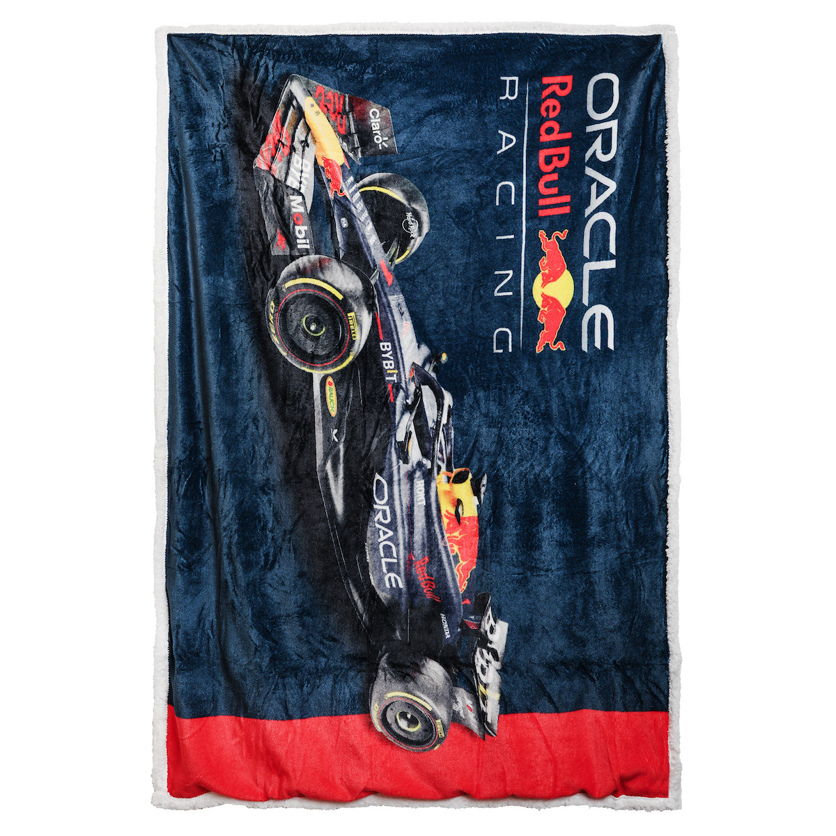 F1 Oracle Red Bull Racing Official F1 Fleece Throw Blanket | Super Soft, Formula 1 Racing Design | Warm Super Soft Feel Blue Throw | Perfect for Home, Bedroom, Sleepovers & Camping