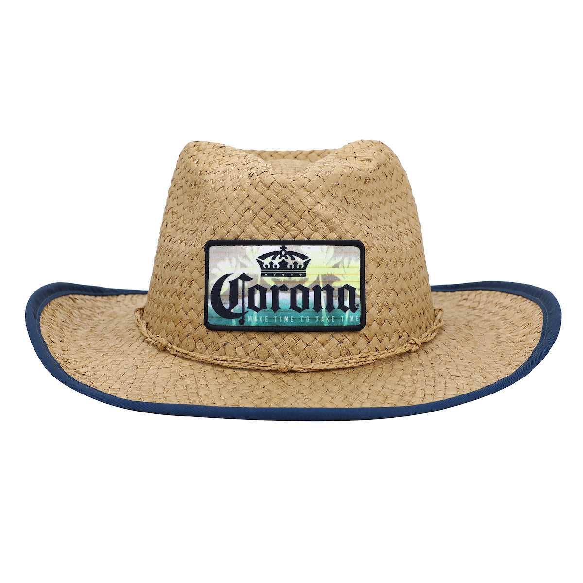 Corona Patch Straw Cowboy Hat