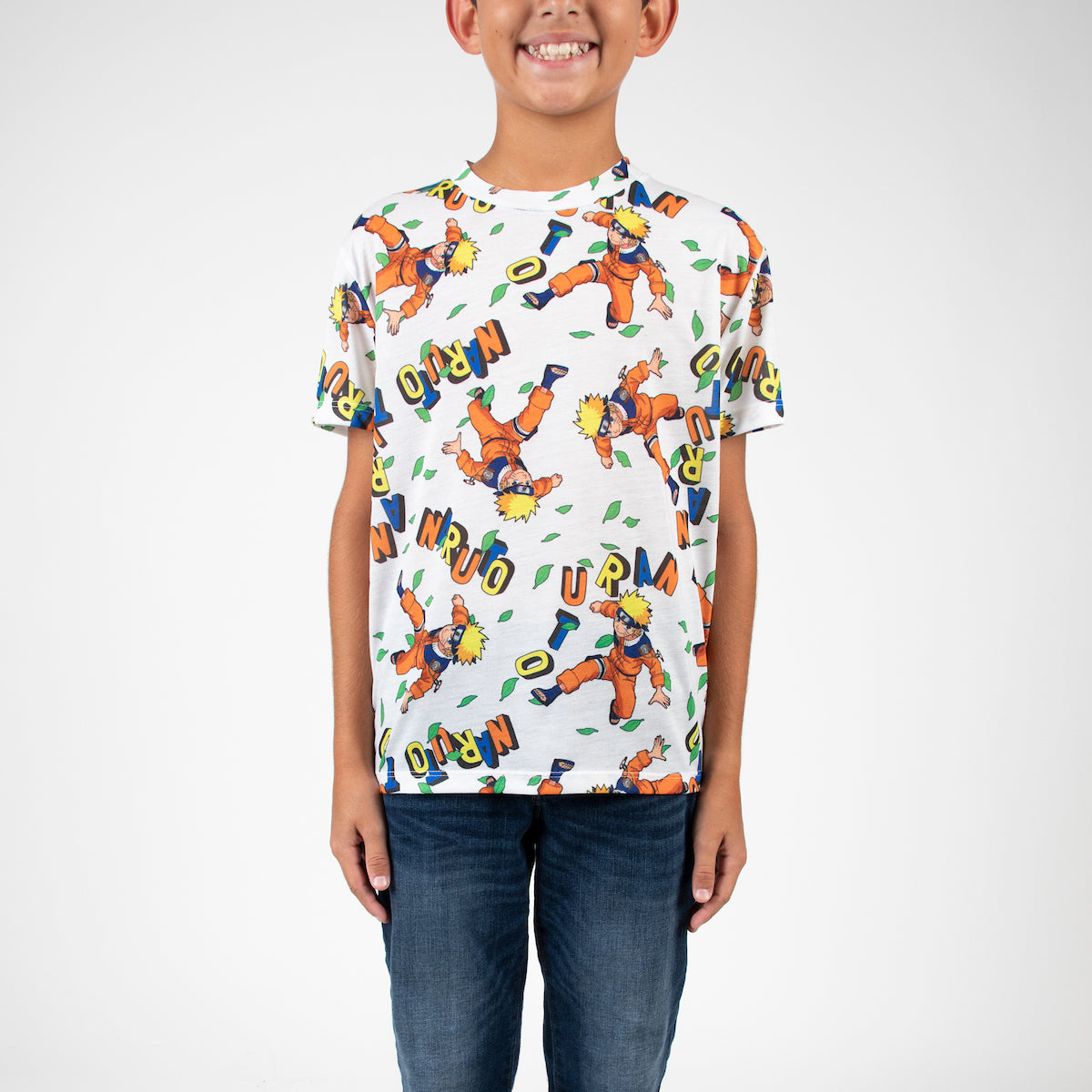 Naruto Uzumaki Crew Neck Short Sleeve 4pk Boy's Tees