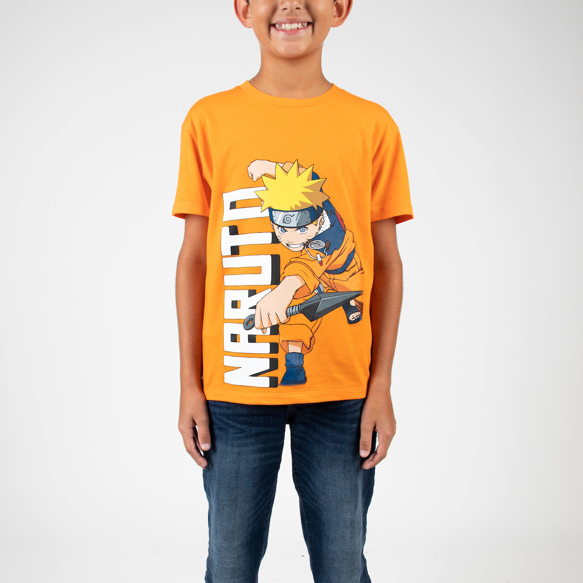 Naruto Uzumaki Crew Neck Short Sleeve 4pk Boy's Tees