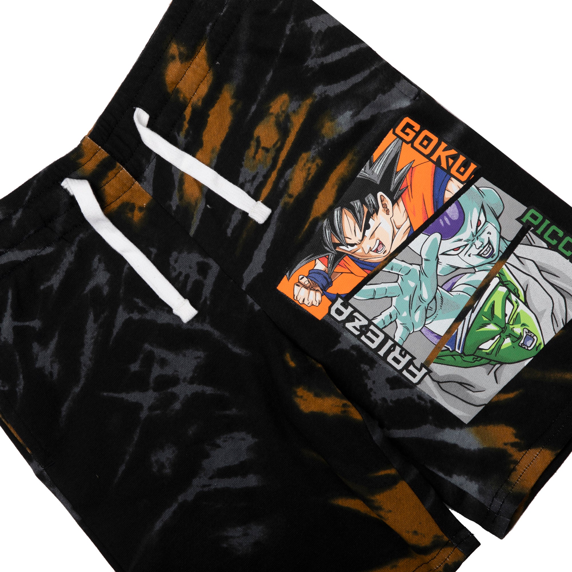 Dragon Ball Z Goku, Frieza, and Piccolo Short Sleeve Tee and Lounge Shorts 2-Piece Set