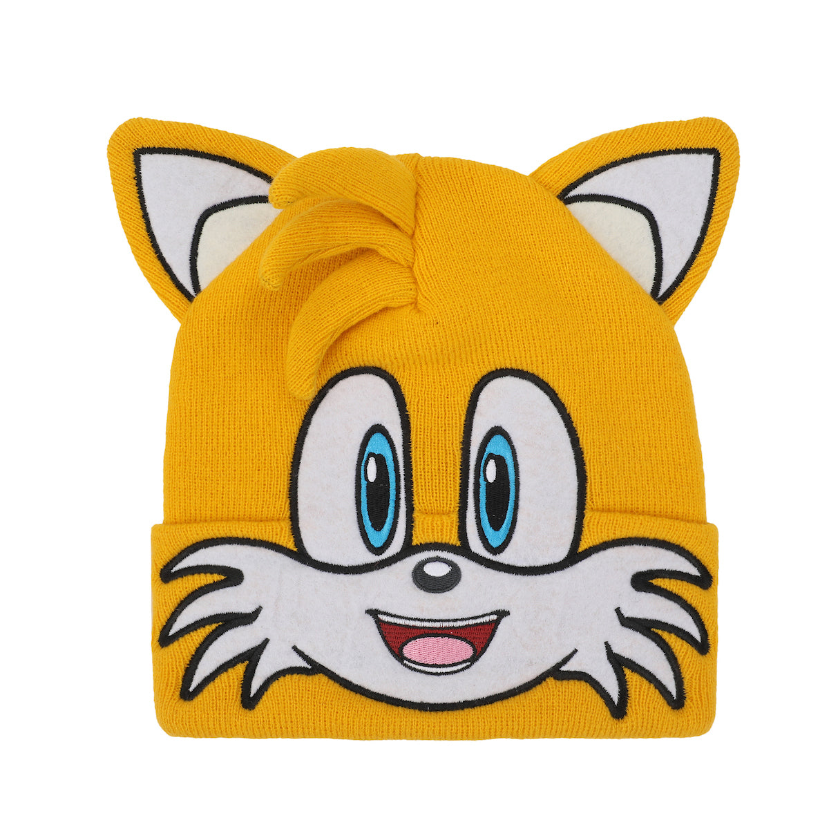 Sonic The Hedgehog Big Face Tails Youth 2-Piece Cuff Beanie & Magic Gloves Set