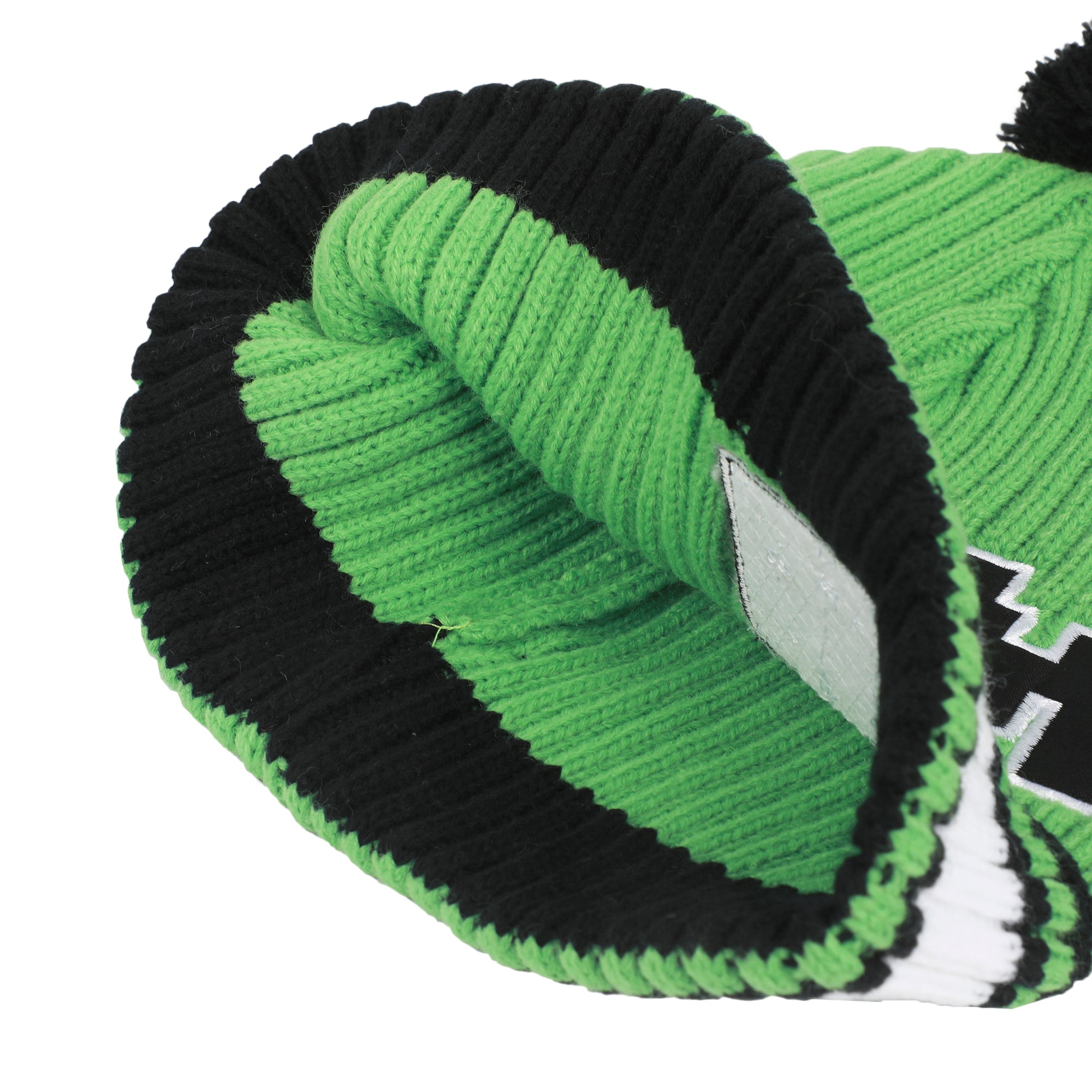 Minecraft Creeper Youth Cuff Hat And Knit Gloves Cold Weather Set
