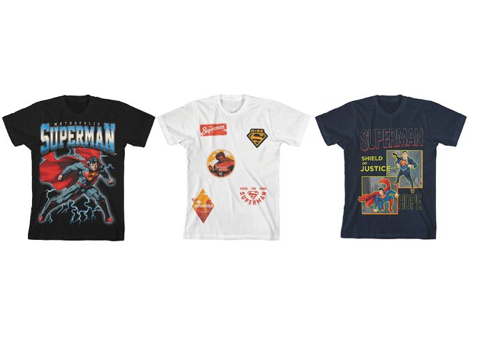 Superman Lightning Boy’s 3-Pack Crew Neck Short Sleeve T-shirt Set