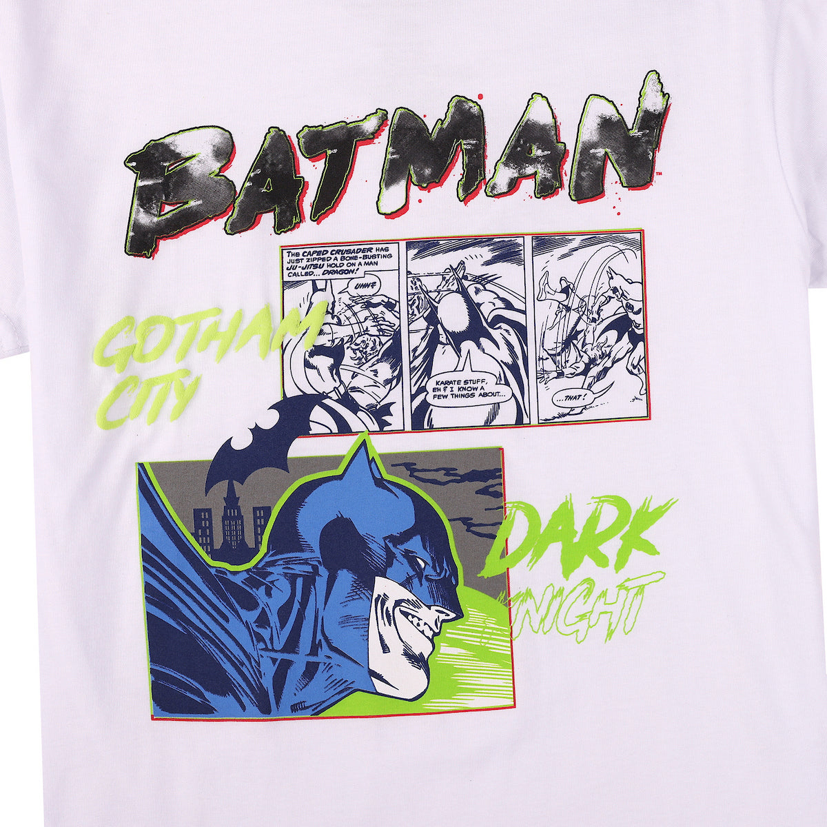 Batman Dark Knight Boy’s 3-Pack Crew Neck Short Sleeve T-shirt Set