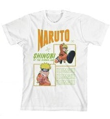 Naruto Ramen & Action Pose Boy's 3-Pack Crew Neck Short Sleeve T-shirt Set