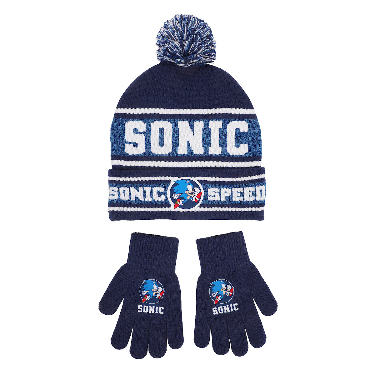 Sonic The Hedgehog Sonic Speed Youth 2-Piece Knit Beanie & Gloves Set