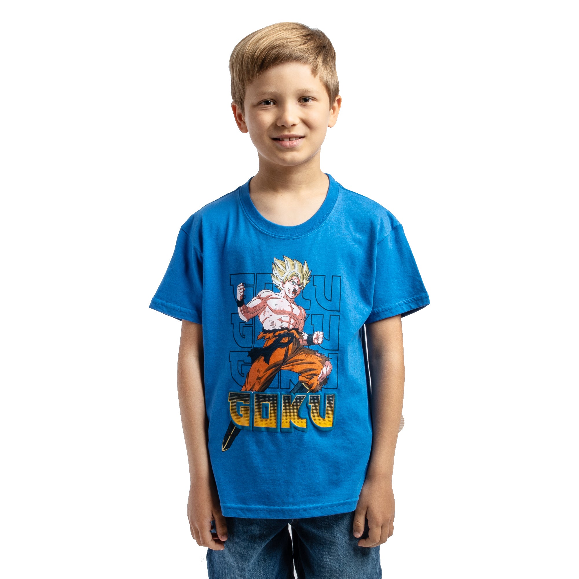 Dragon Ball Z Super Saiyan Character Art Boy’s 3-Pack Crew Neck Short Sleeve T-shirt Set