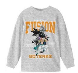 Dragon Ball Z Character Art Boy's 3-Pack Crew Neck Long Sleeve Shirts