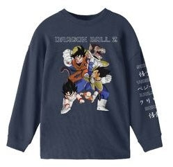 Dragon Ball Z Character Art Boy's 3-Pack Crew Neck Long Sleeve Shirts